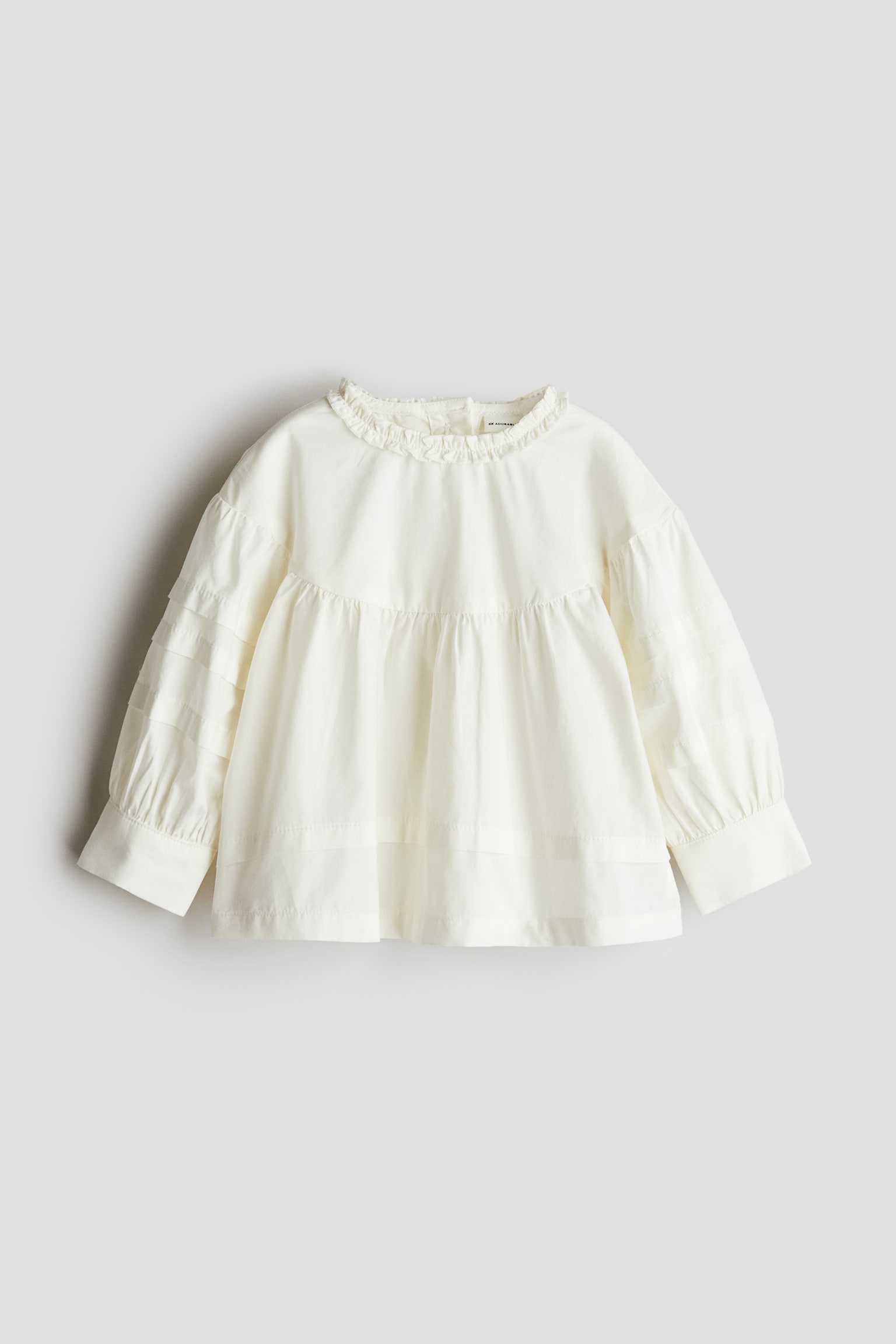 Cotton poplin blouse - White - 1