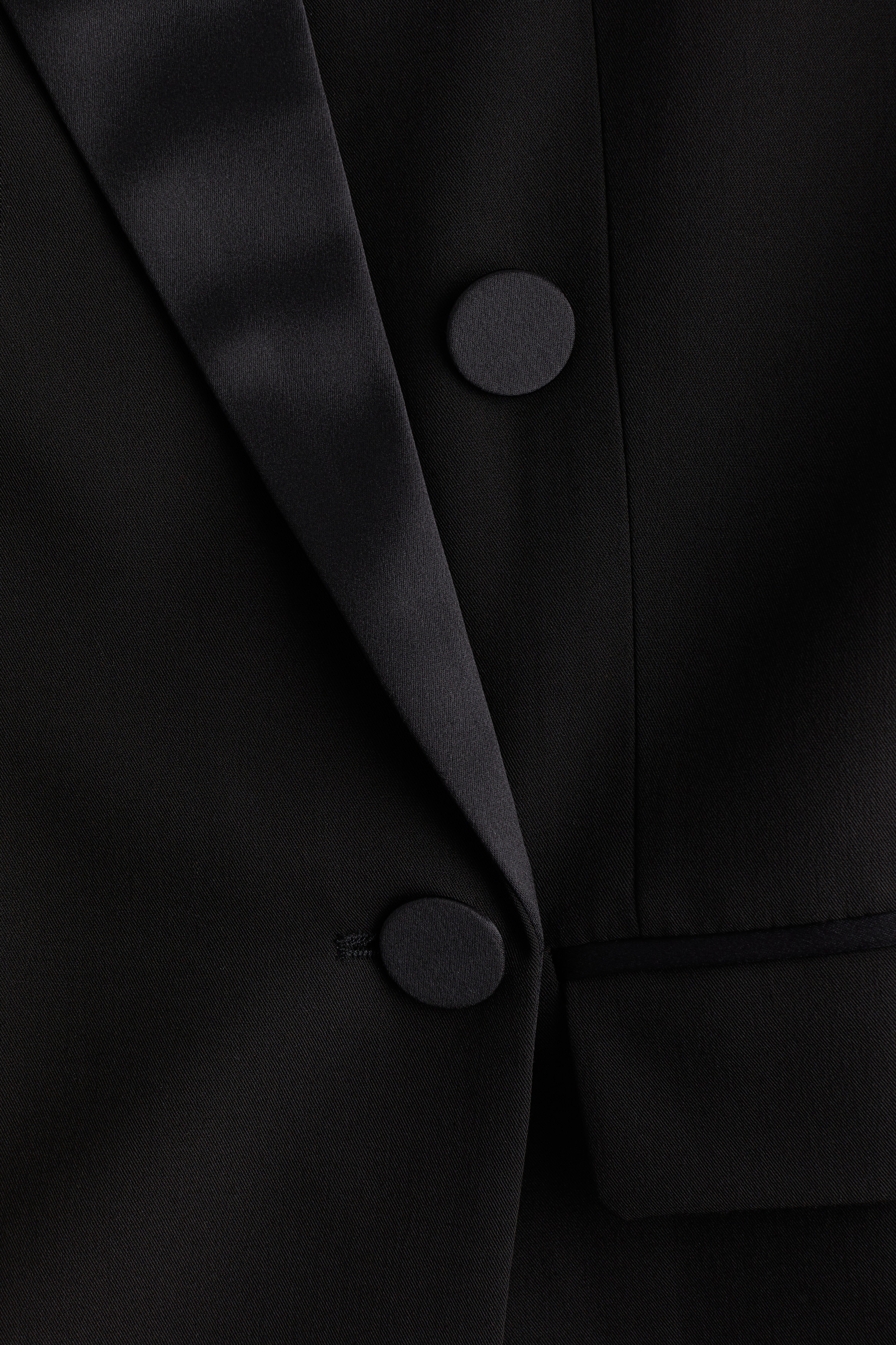 Double-breasted tuxedo blazer