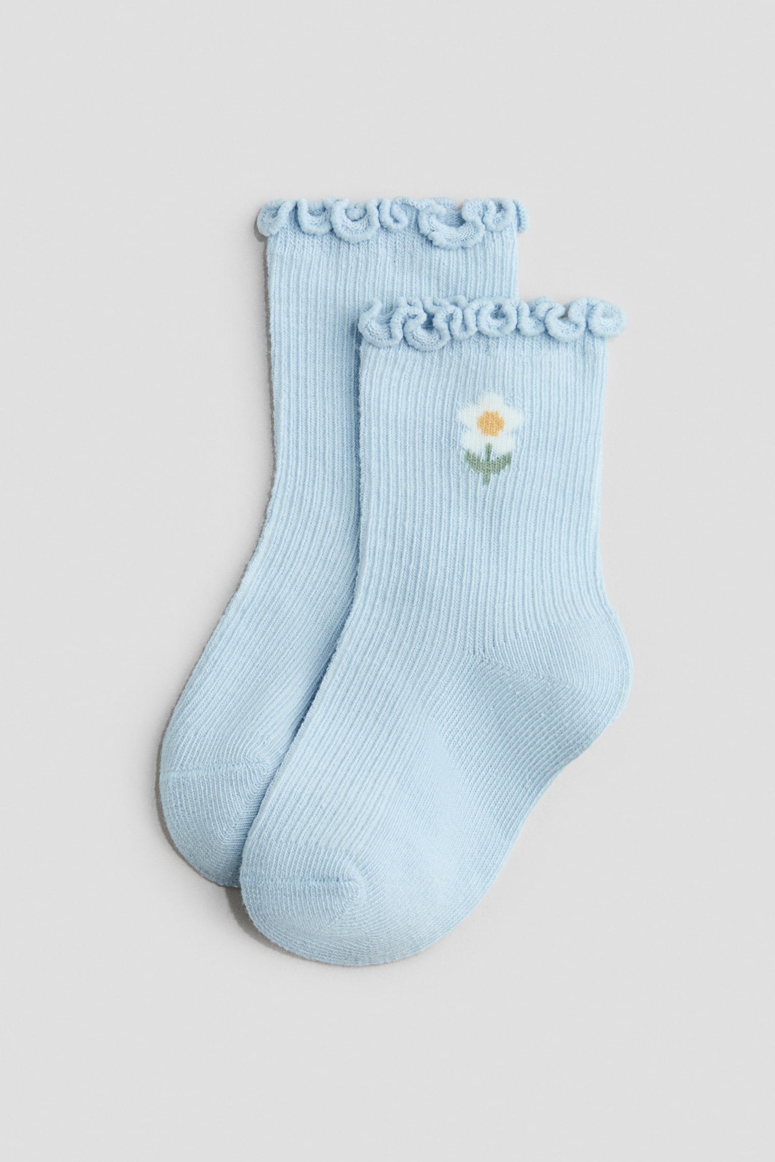 4-pack overlocked socks - Light blue/Strawberries/Light pink/Hearts - 3