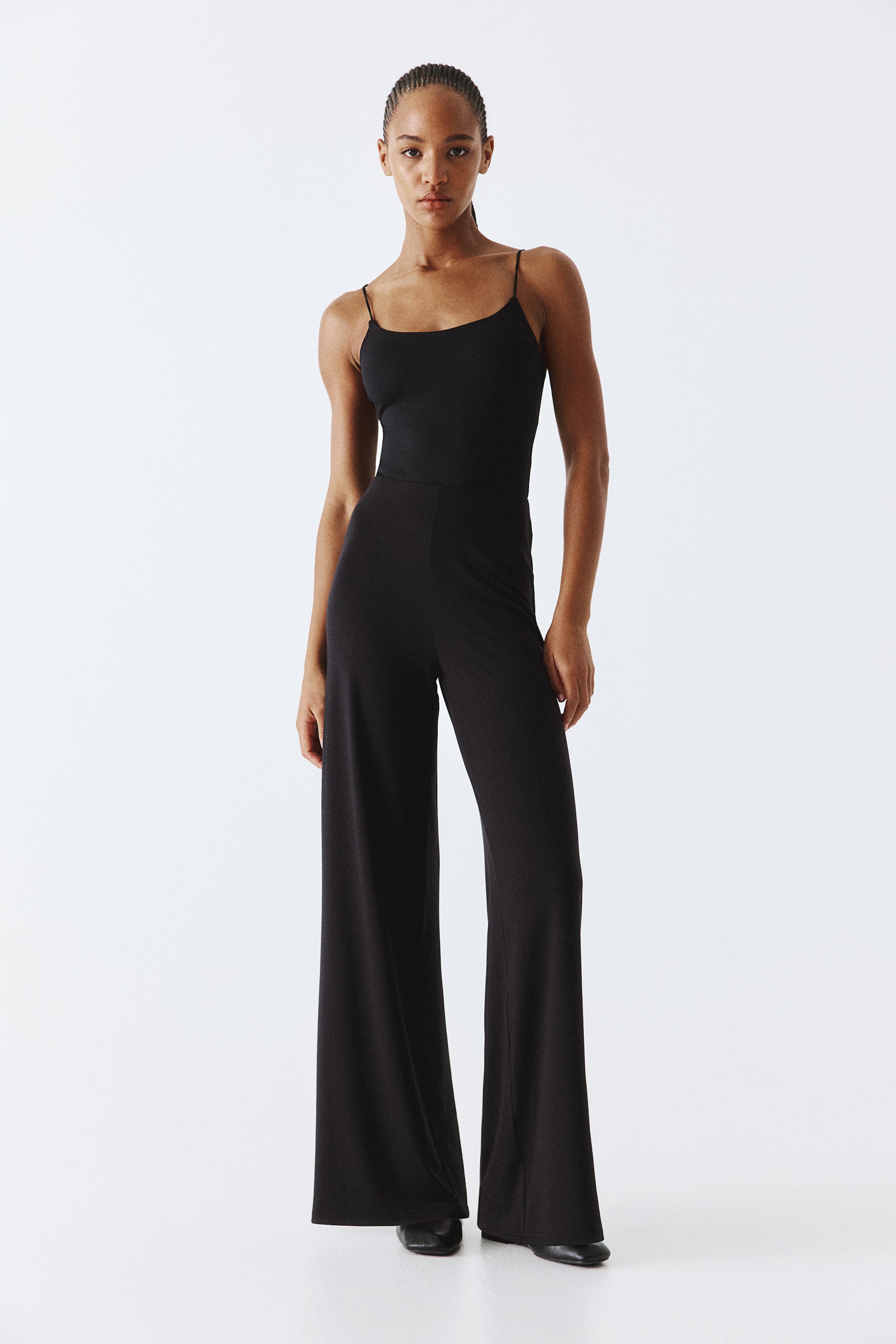 Wide-Leg Jersey Pants