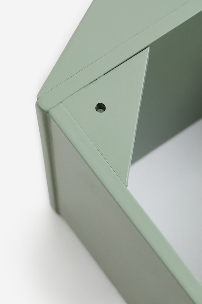 House-shaped wall shelf - Green/White - 4