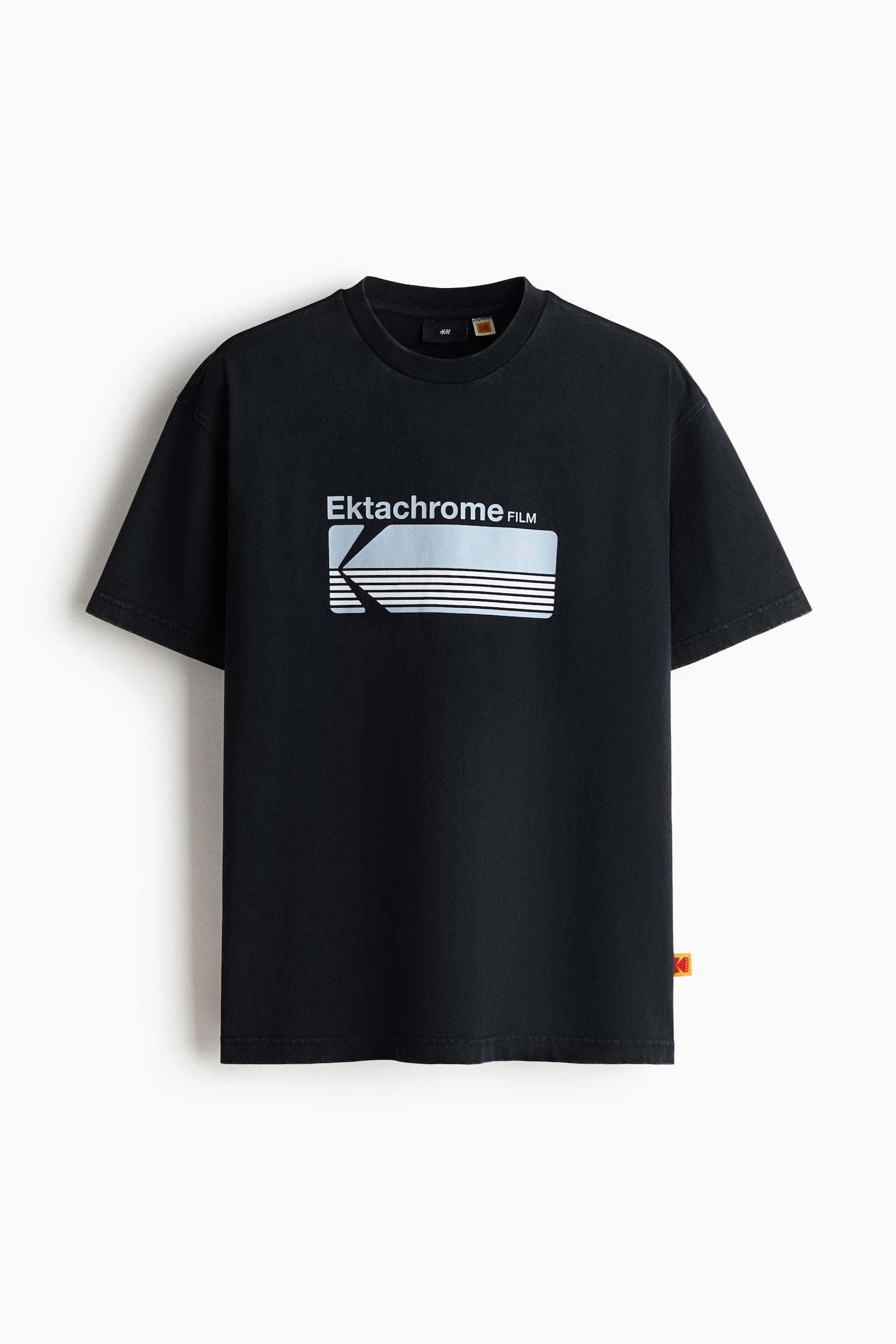 ルーズフィット プリントTシャツ-ブラック／Kodak - 2