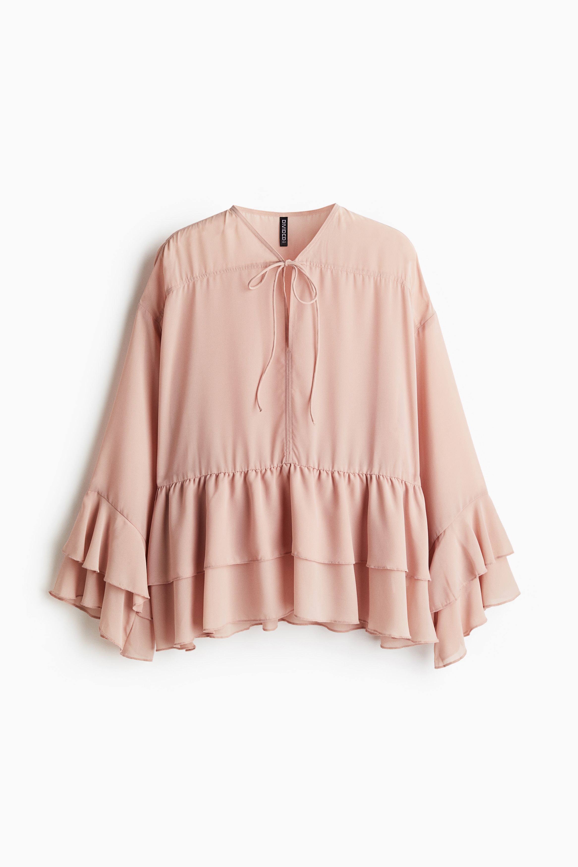 mare☆Sheer Docking French Sleeve Blouse Water-Repellent】Sheer