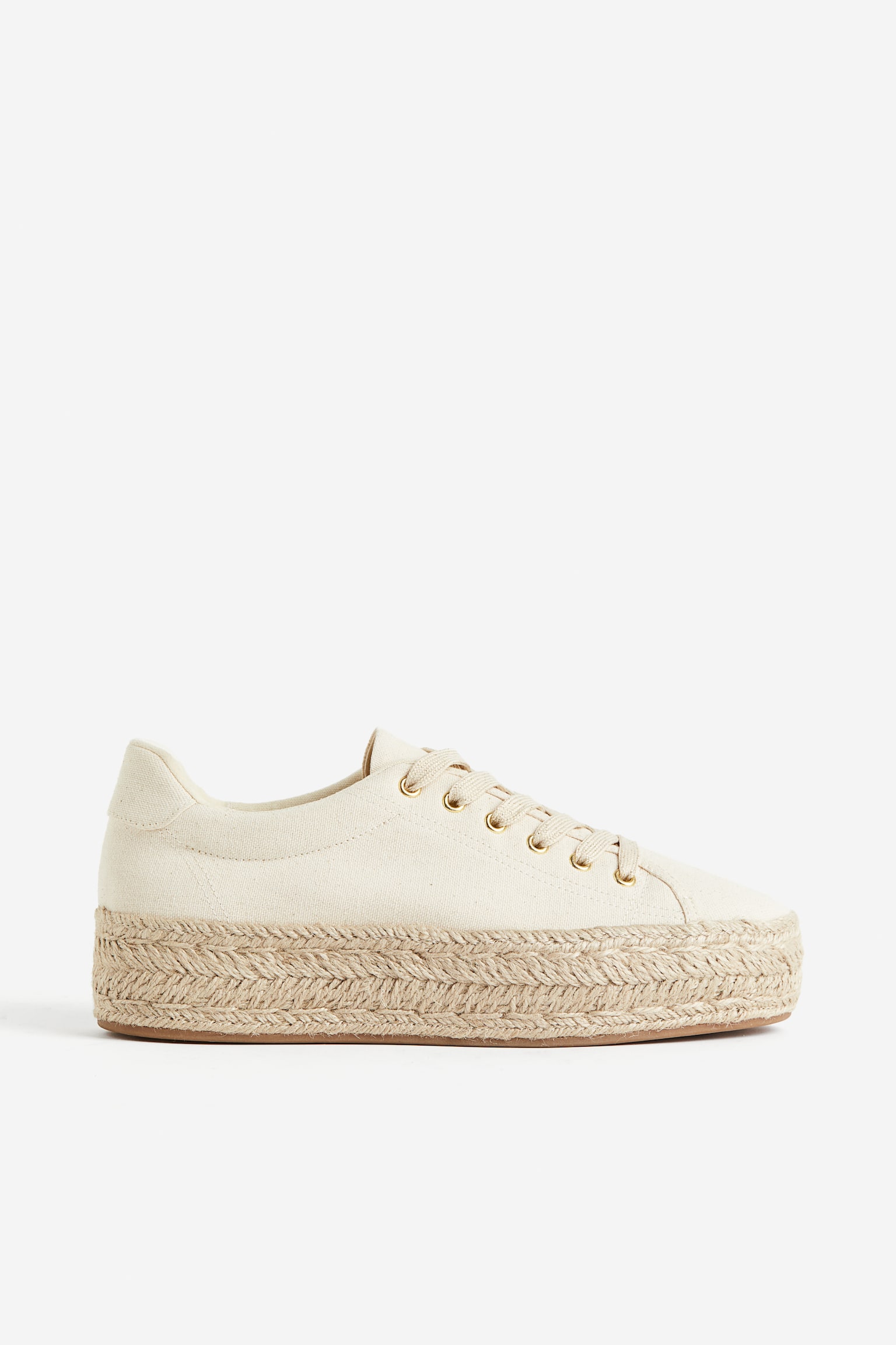 Espadrille Sneakers - Light beige/White - 1