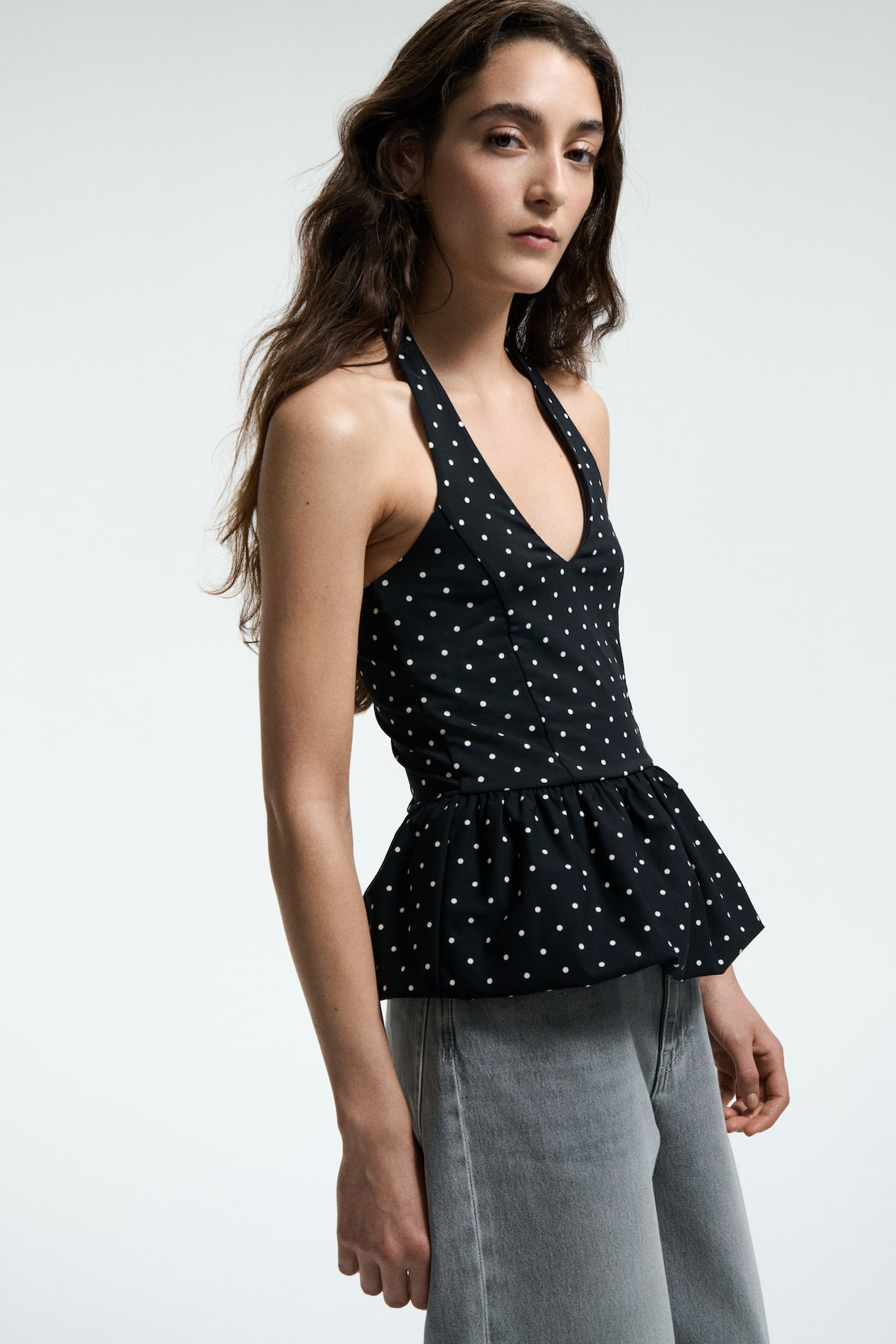 Peplum Halterneck Top - image 4