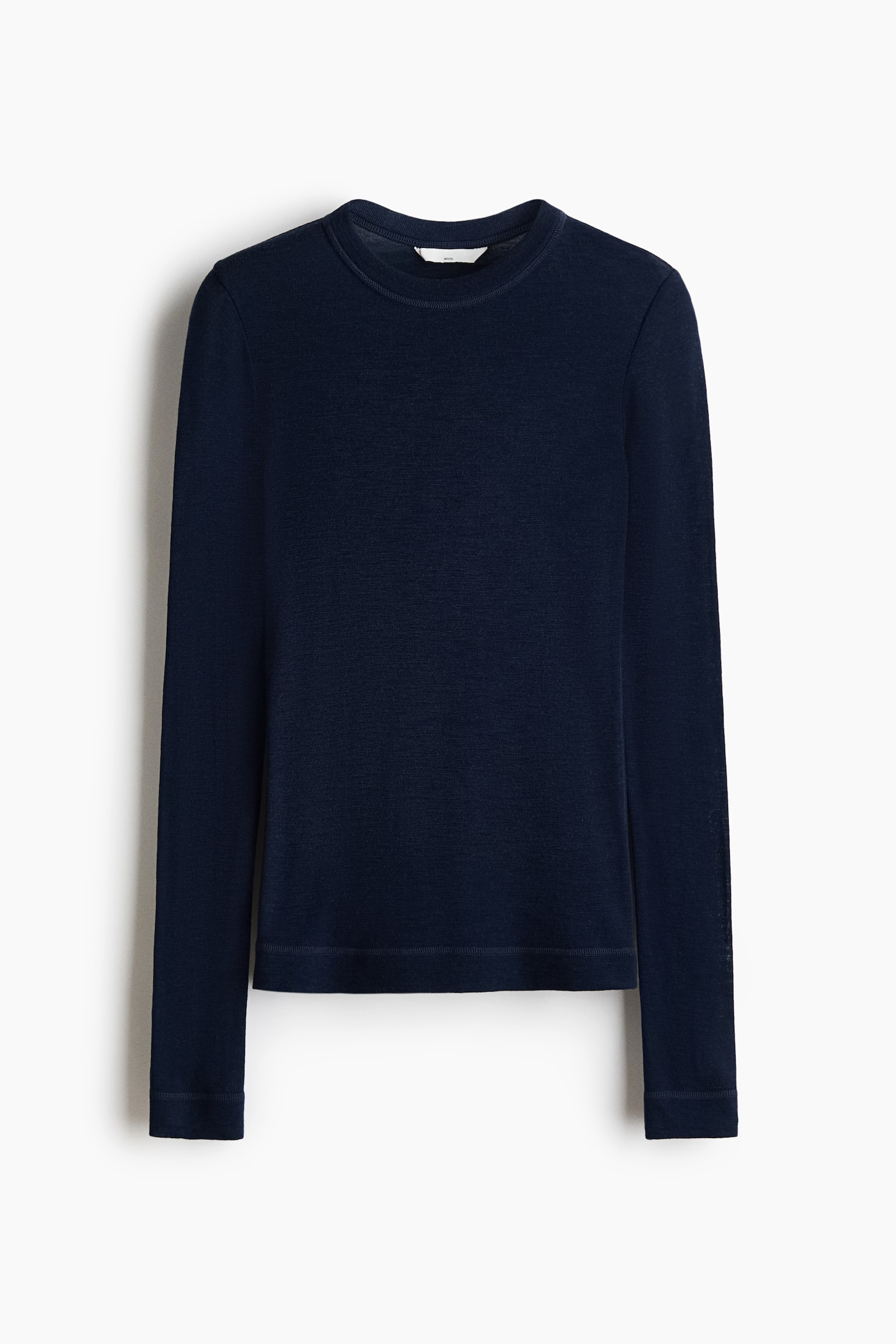 Top en tejido fino de lana - Azul marino/Greige pálido/Amarillo mostaza/Beige