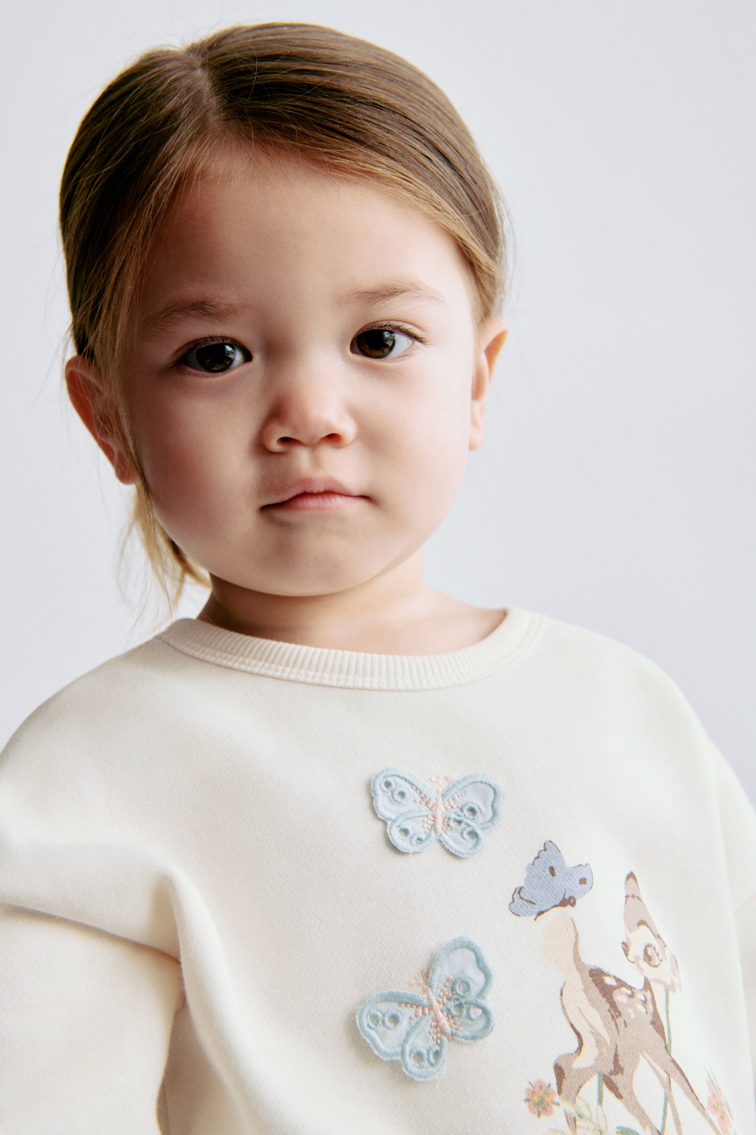 Printed sweatshirt - White/Bambi - 5