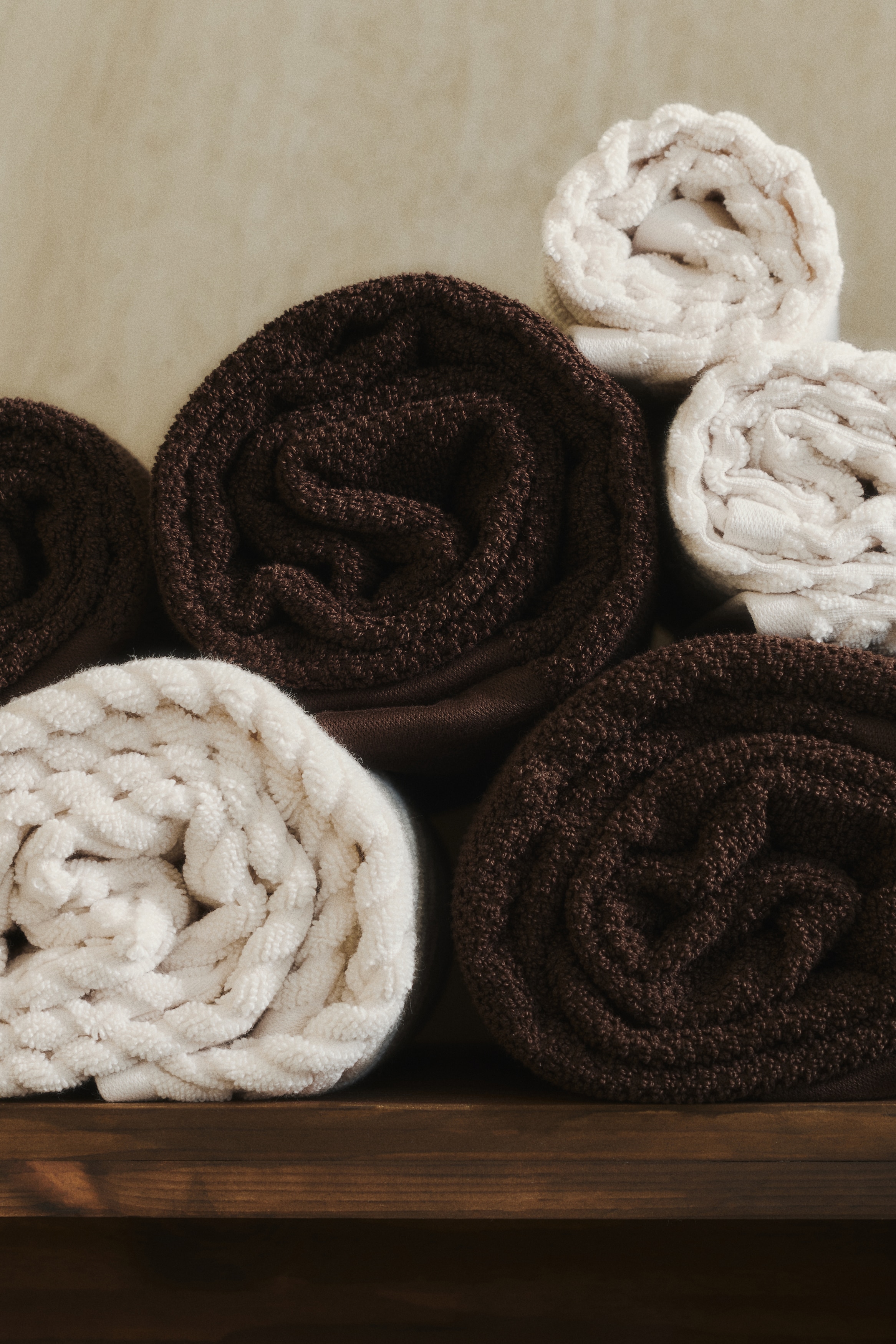 Cotton terry bath sheet-Dark brown
