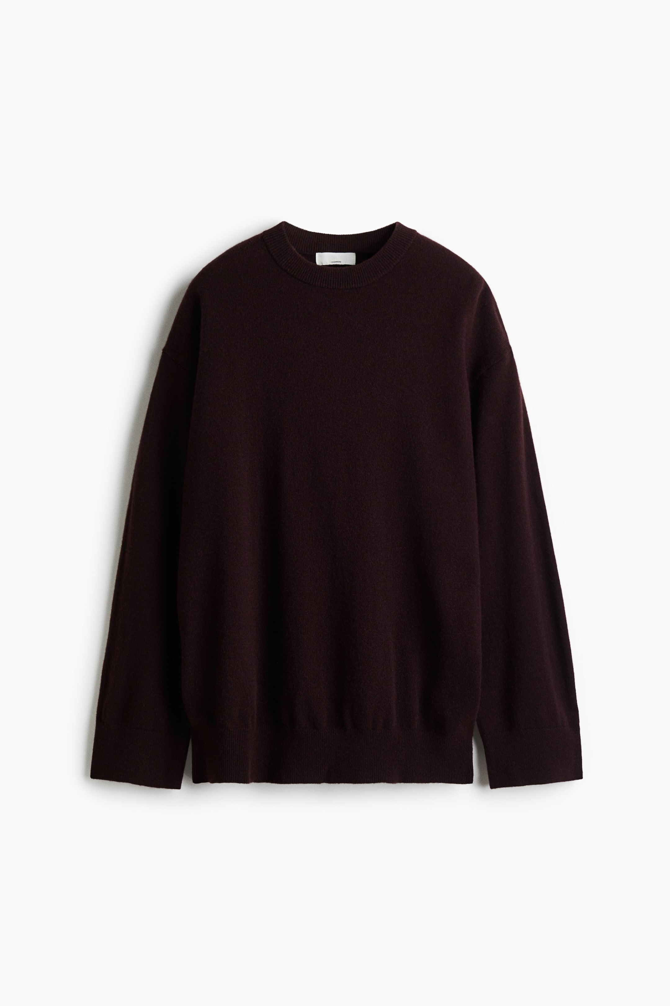 Visualizza l'immagine ingrandita: Pullover oversize in cashmere - Bordeaux scuro - DONNA | H&M CH 1