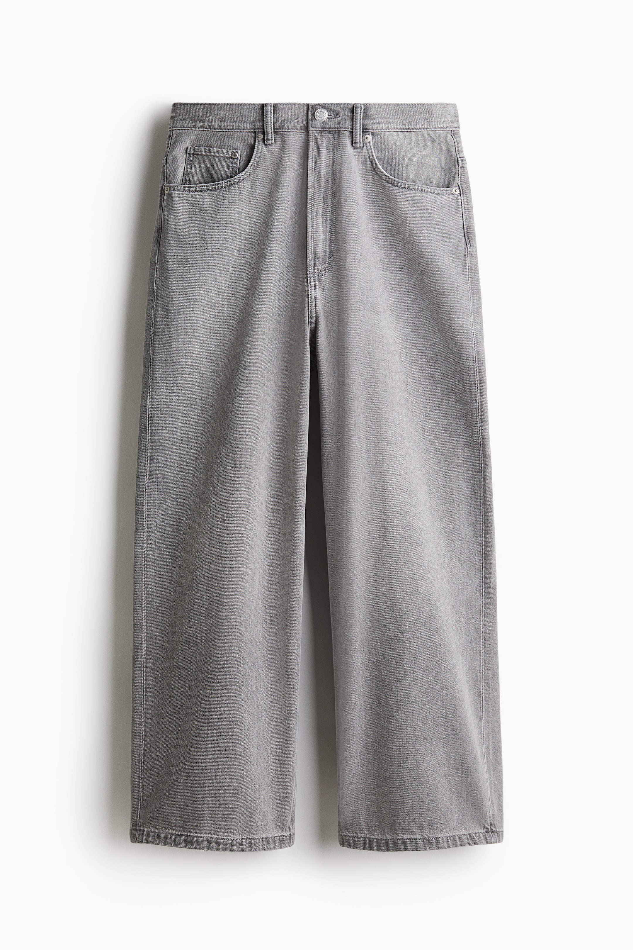 Super Baggy Jeans - Denim grey - Men | H&M GB 4