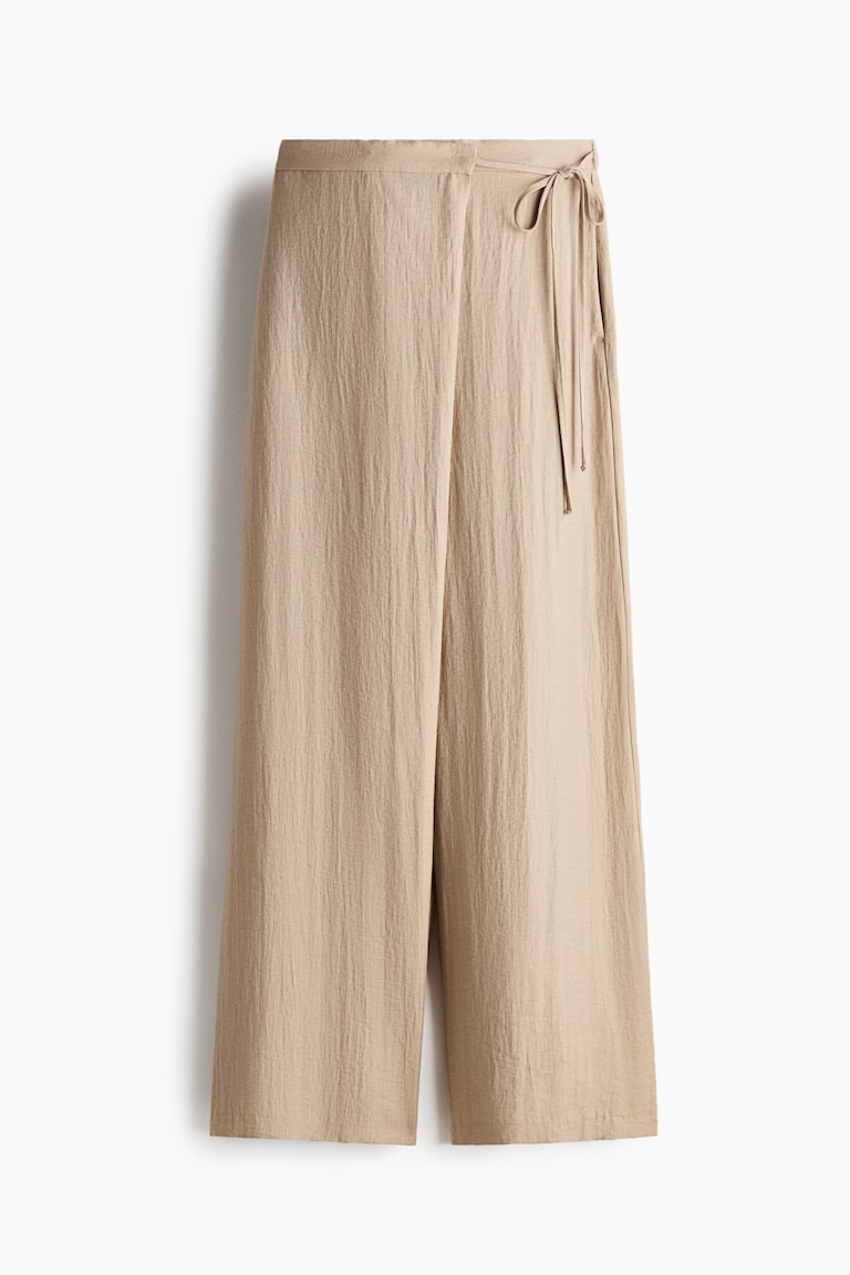 Pantalone na preklop od mešavine lana