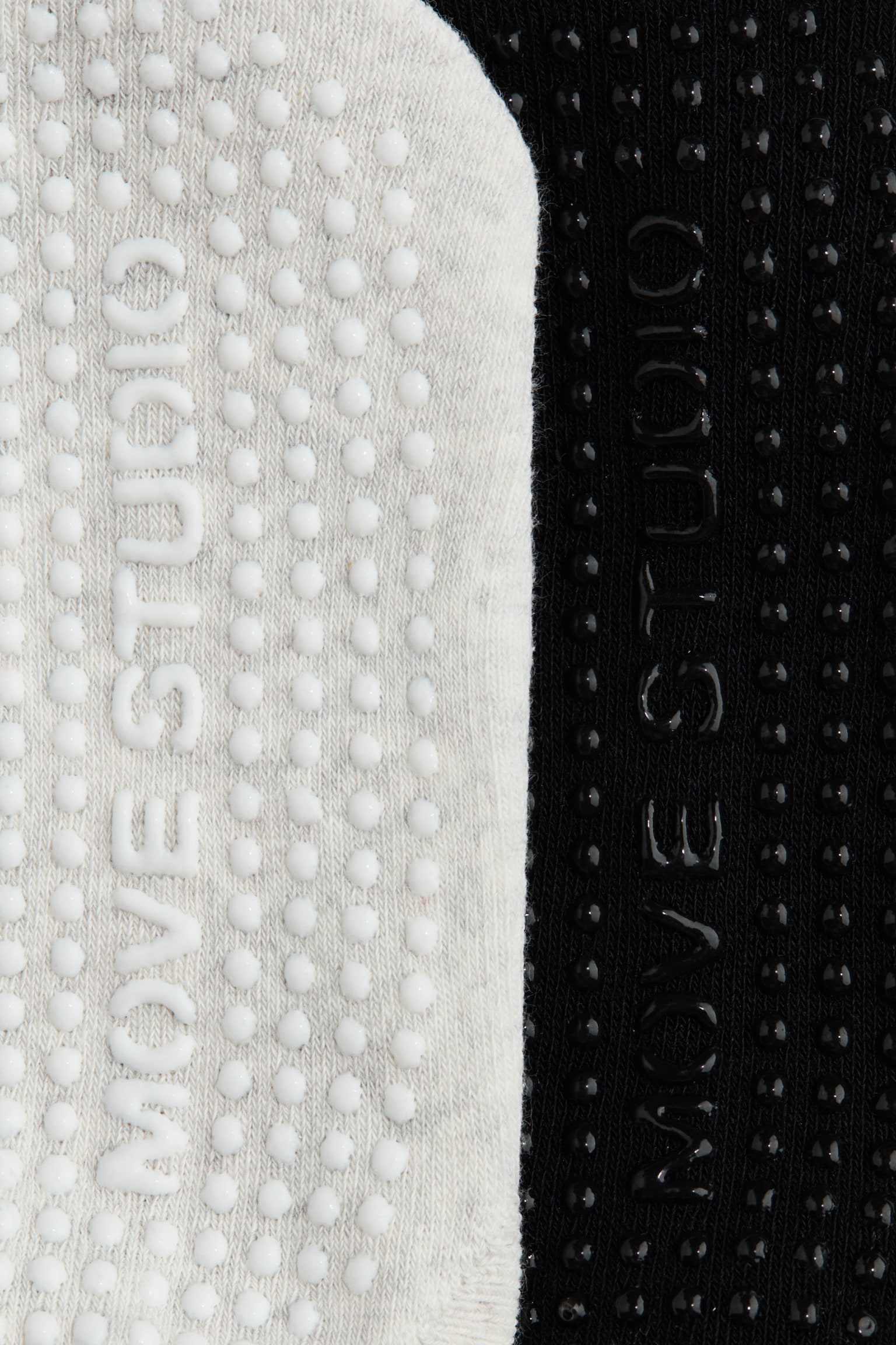 2er-Pack Pilates-Socken - Schwarz/Hellgraumeliert - 2