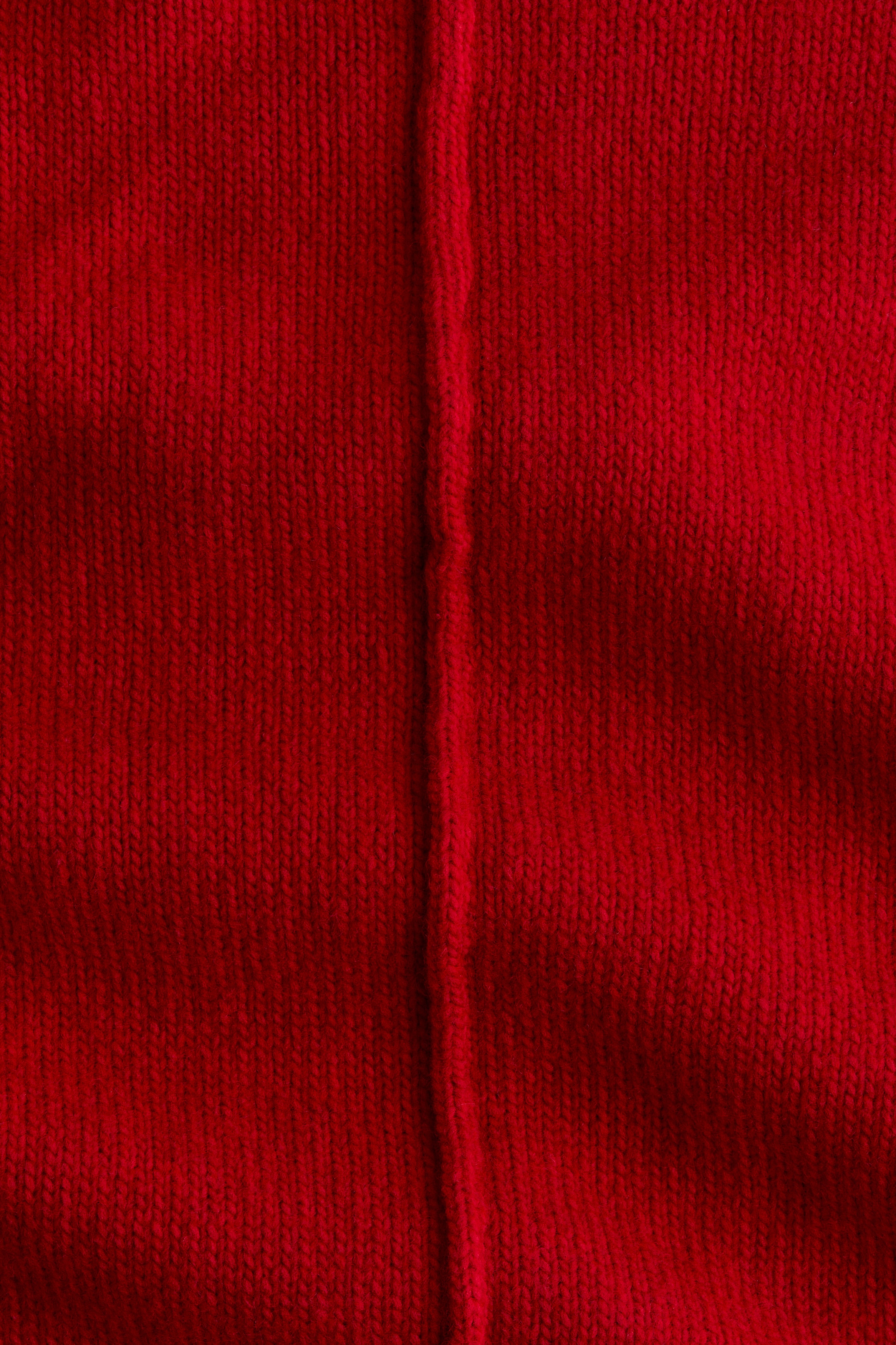 Seam-detail turtleneck jumper
