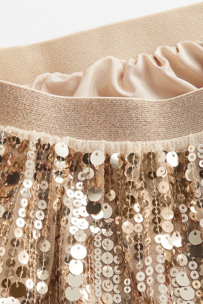 Sequined skirt - Gold-coloured - 3