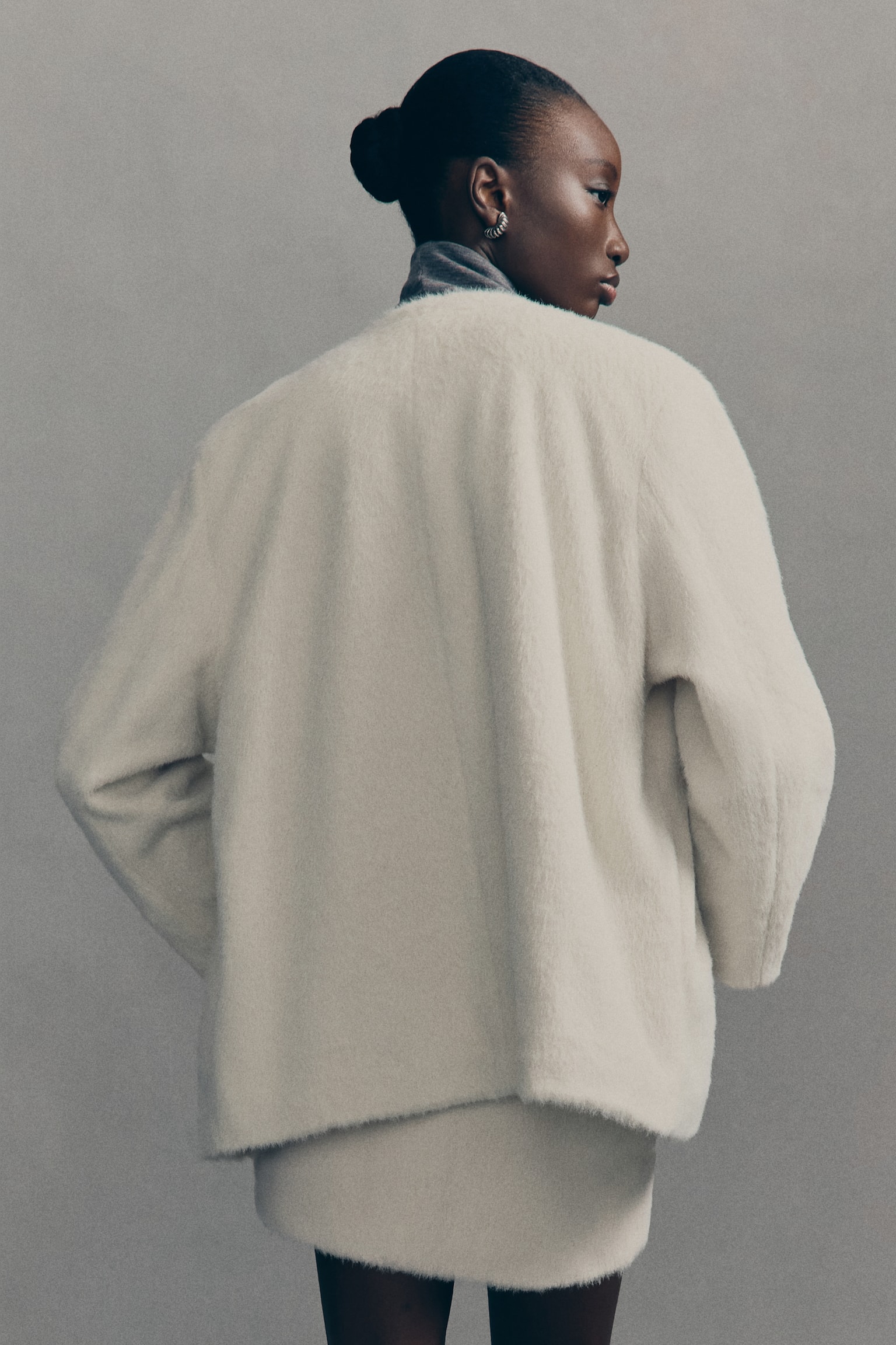 Mini skirt - Cream/Black/Checked - 5