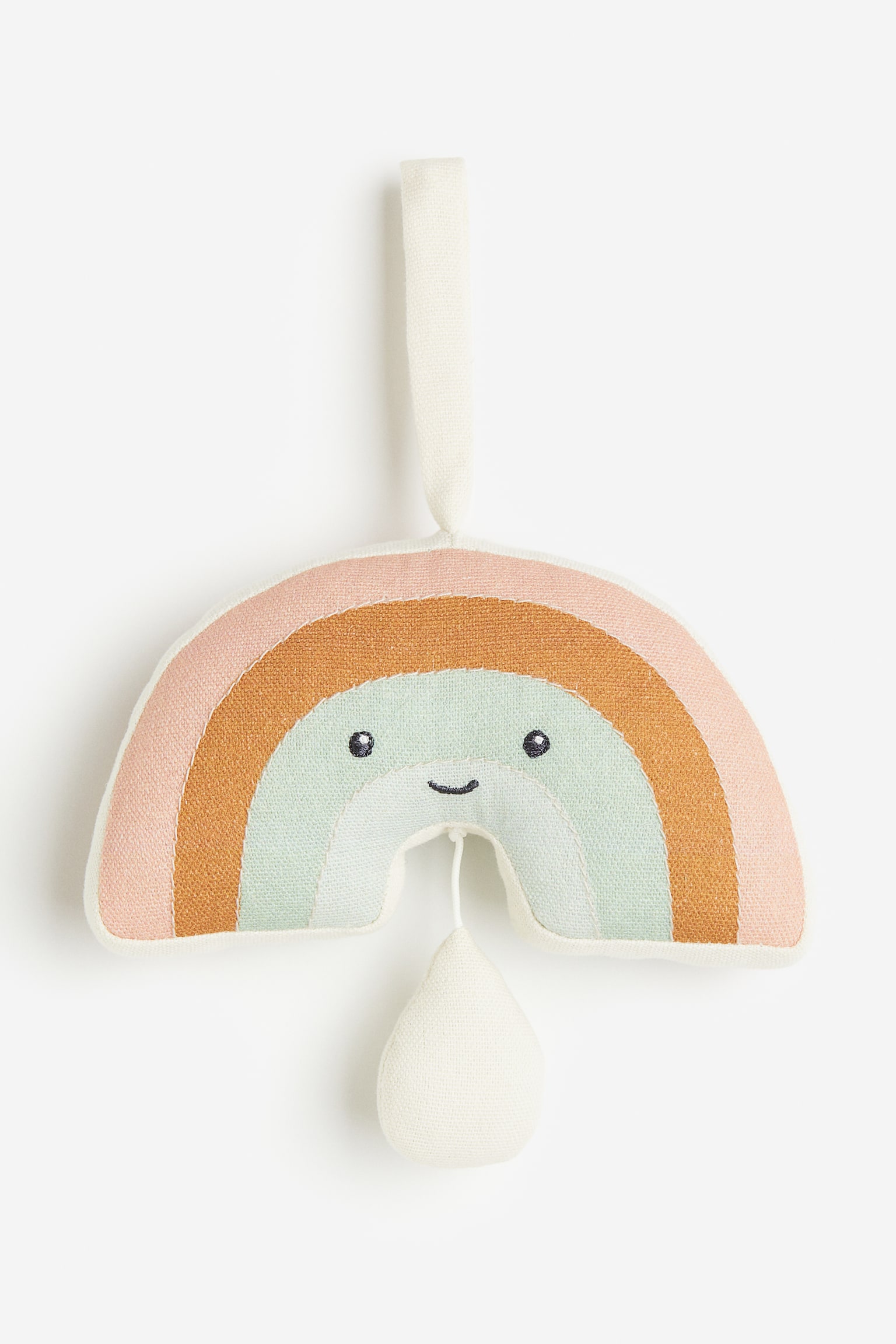 Musical soft toy - Powder pink/Rainbow - 1