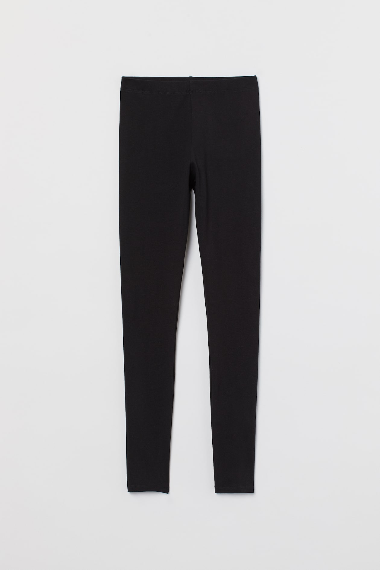 Jersey Leggings - High waist - Long - Black - Ladies | H&M US