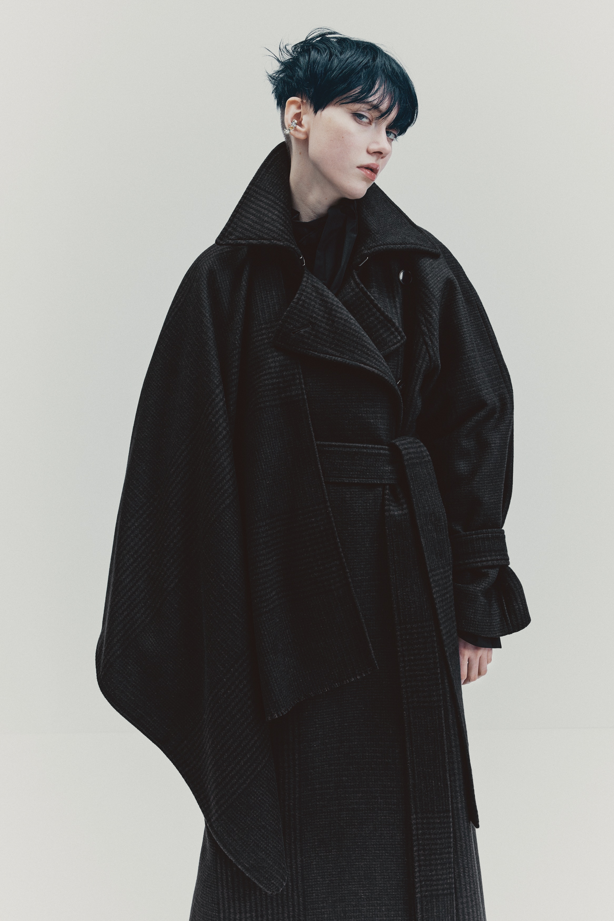 H & M - ウールブレンドストール - ブラウン