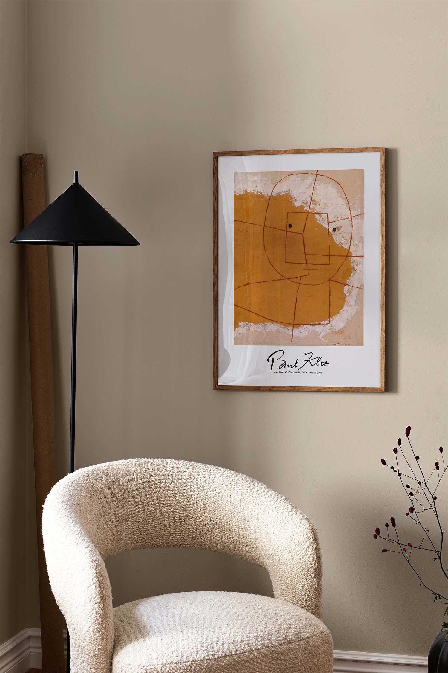 Understand By Paul Klee Poster-Orange/beige