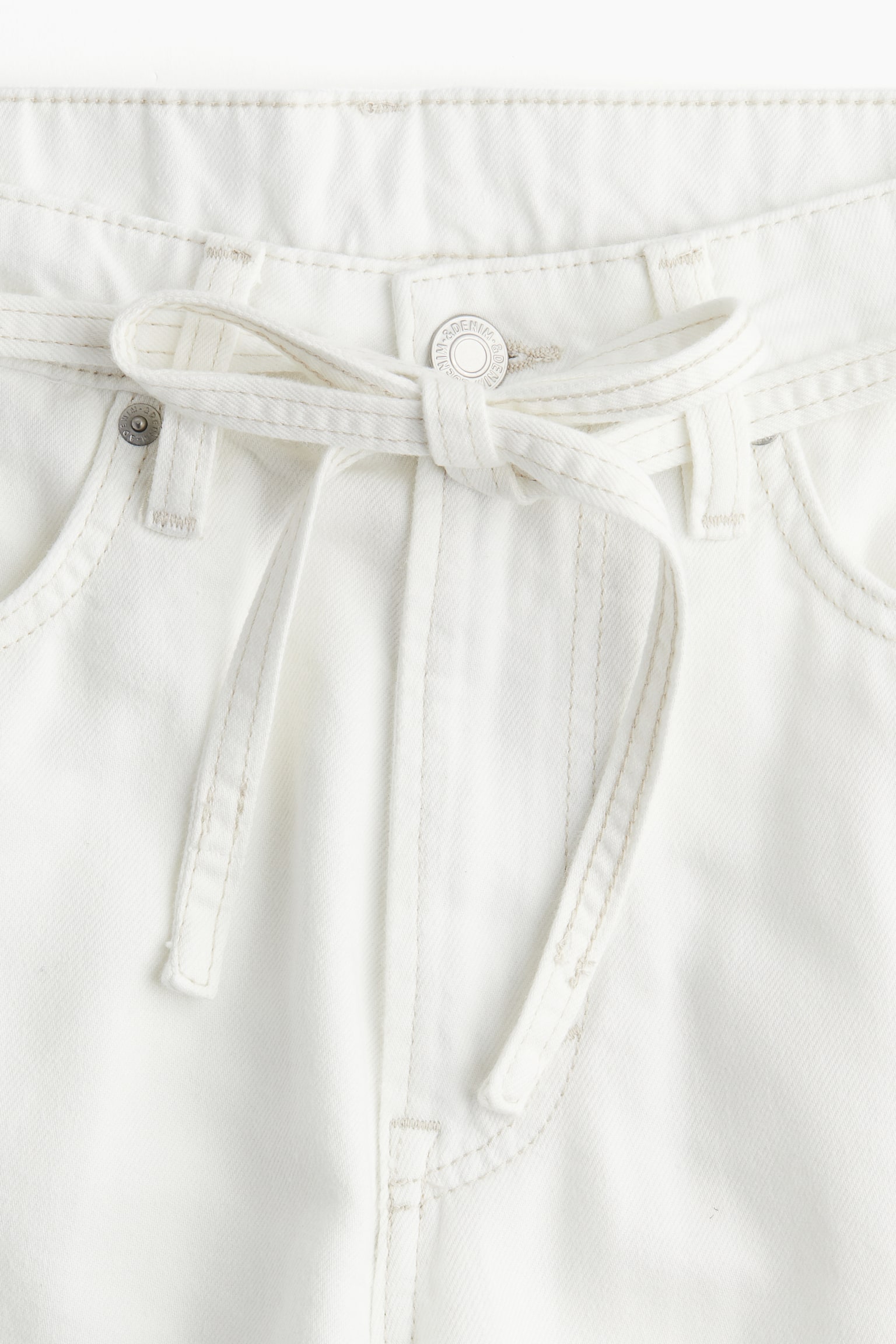 Bermuda Super Baggy Low Denim shorts - Cream/Light denim blue/Beige/Dark denim blue/Light denim blue - 4