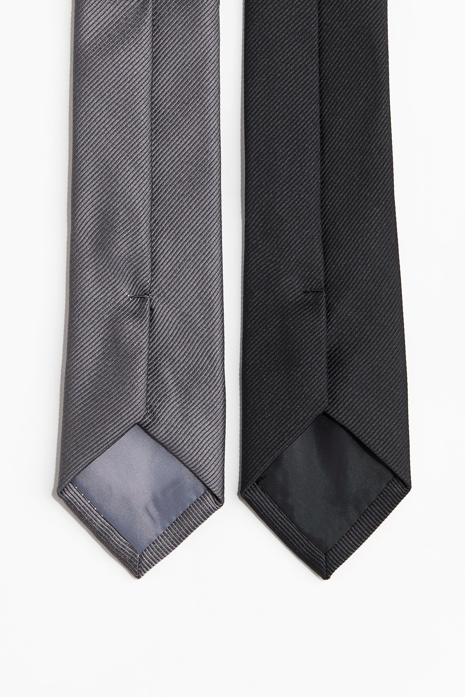 2-pack ties - Black/Dark grey/Black/Navy/Pink/Grey/Sage green/Cream - 2