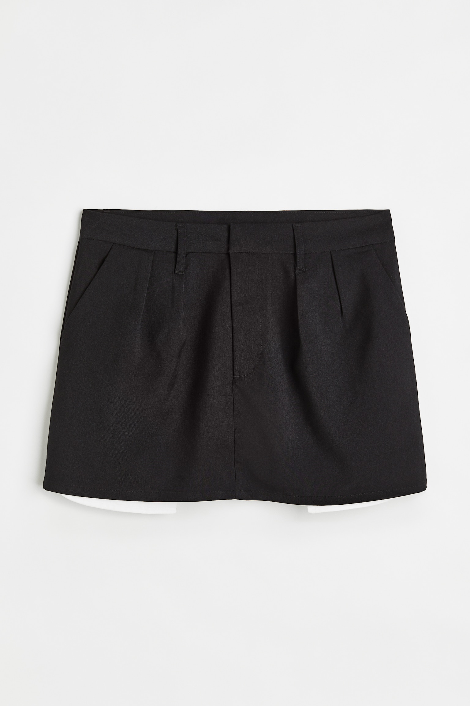 Mini Skirt - Black/Beige/Dark grey/Beige - 1