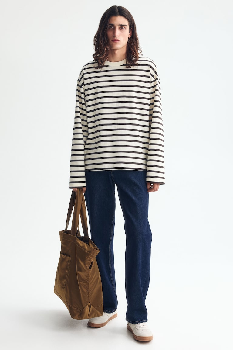 Majica dugih rukava od žerseja Oversized Fit