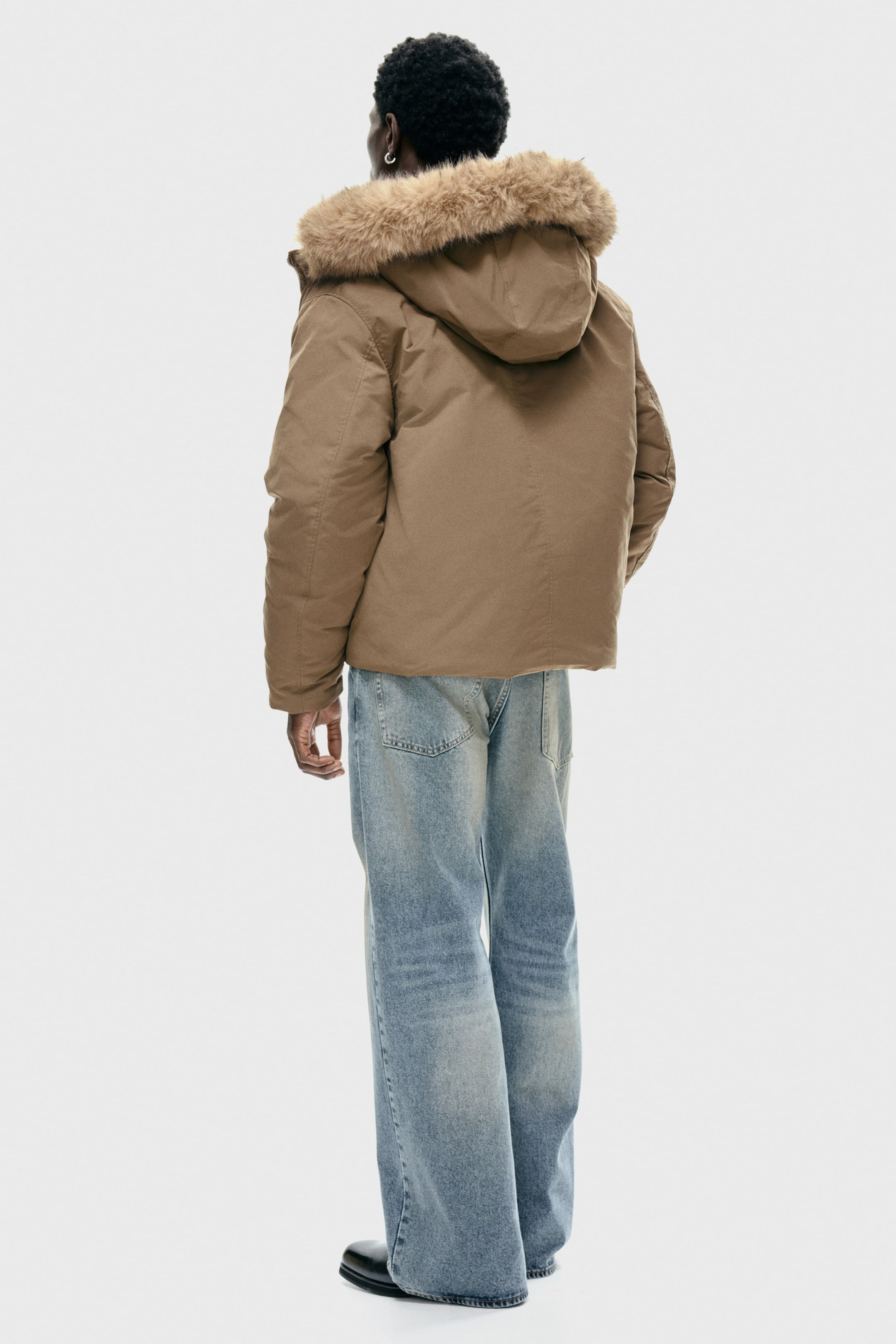 View larger image: Padded jacket - Light brown - Men | H&M IN 6