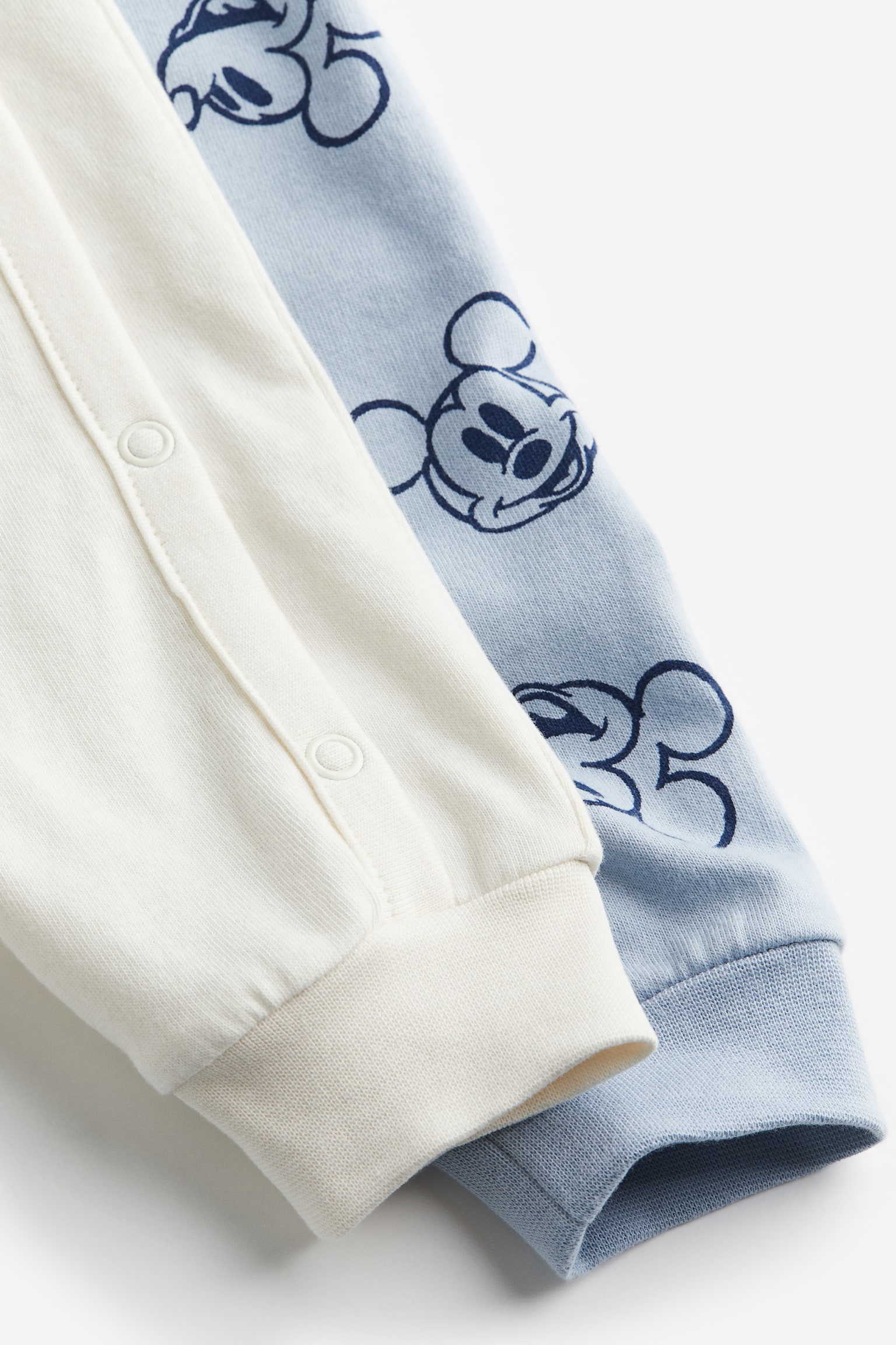 Bộ 2 bộ đồ ngủ in hình - Xanh dương nhạt/Chuột Mickey - 2