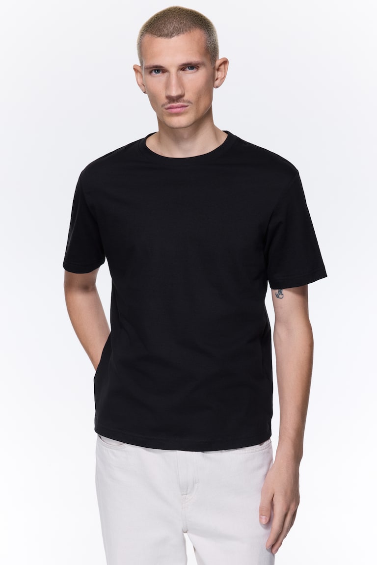 Regular Fit T-shirt Black Men H&M US