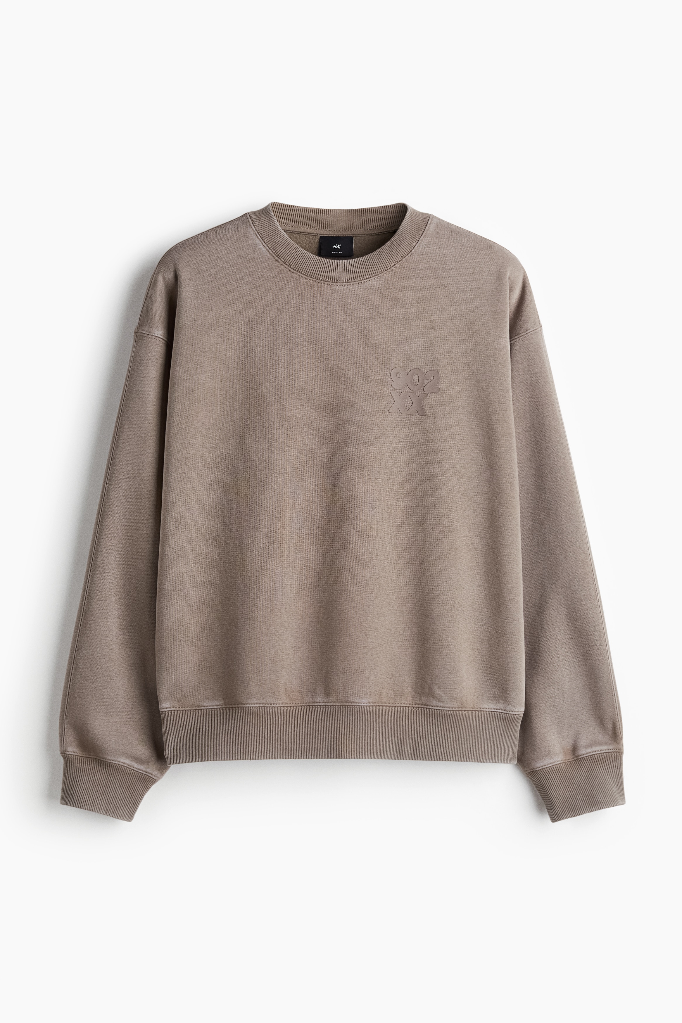 Loose Fit Printed sweatshirt - Beige/902 XX/Dark grey/Beverly Hills