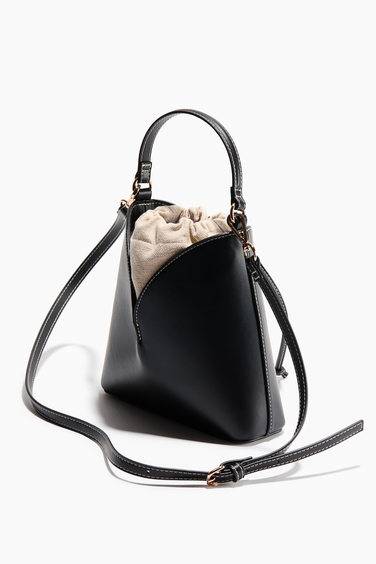 Crossbody bucket bag - Black - 2