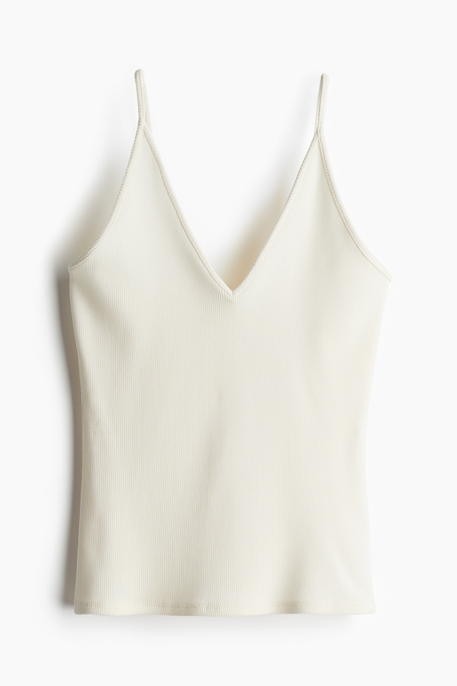 V-neck Cami - Cream/Black - 2