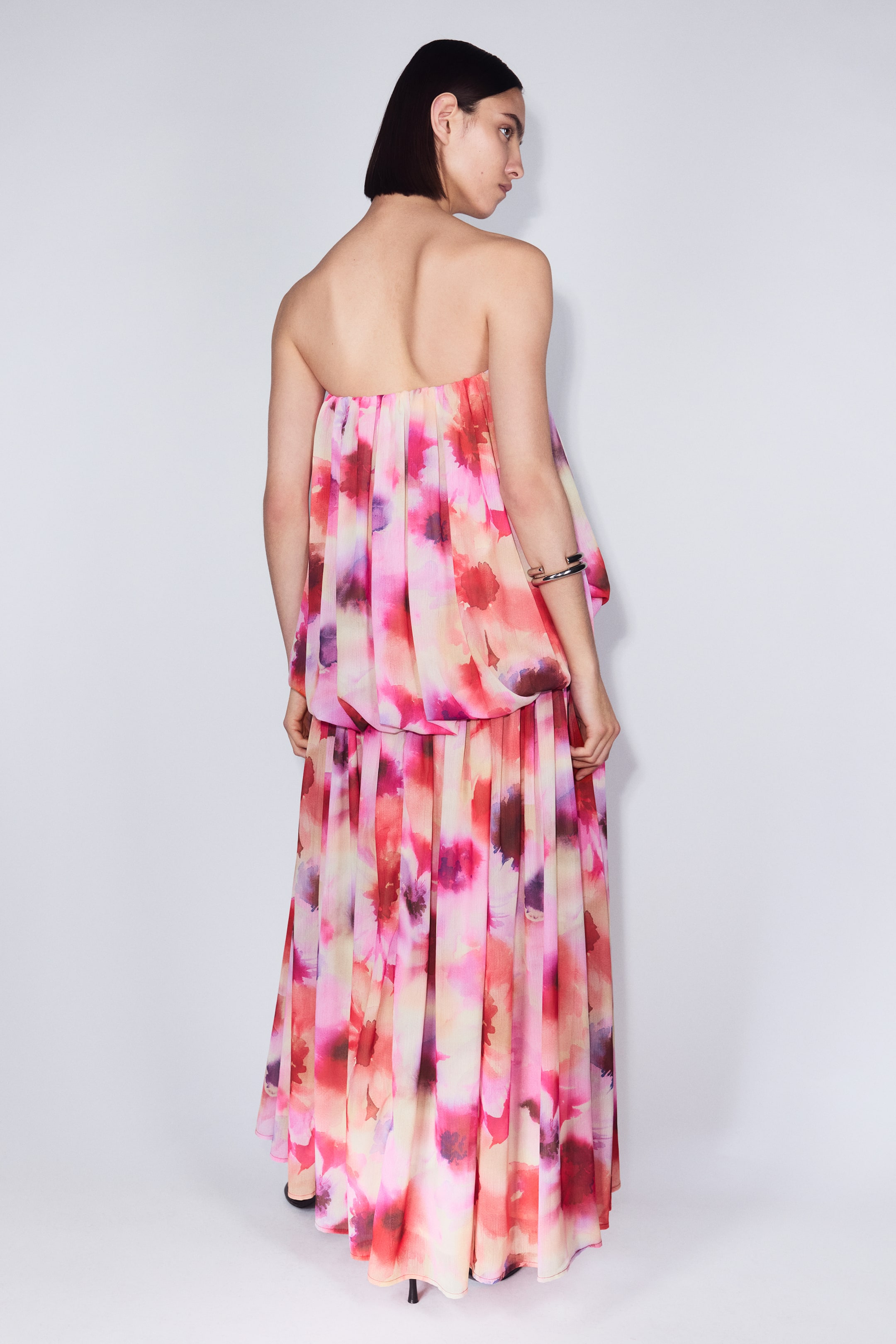 Chiffon Bandeau Dress