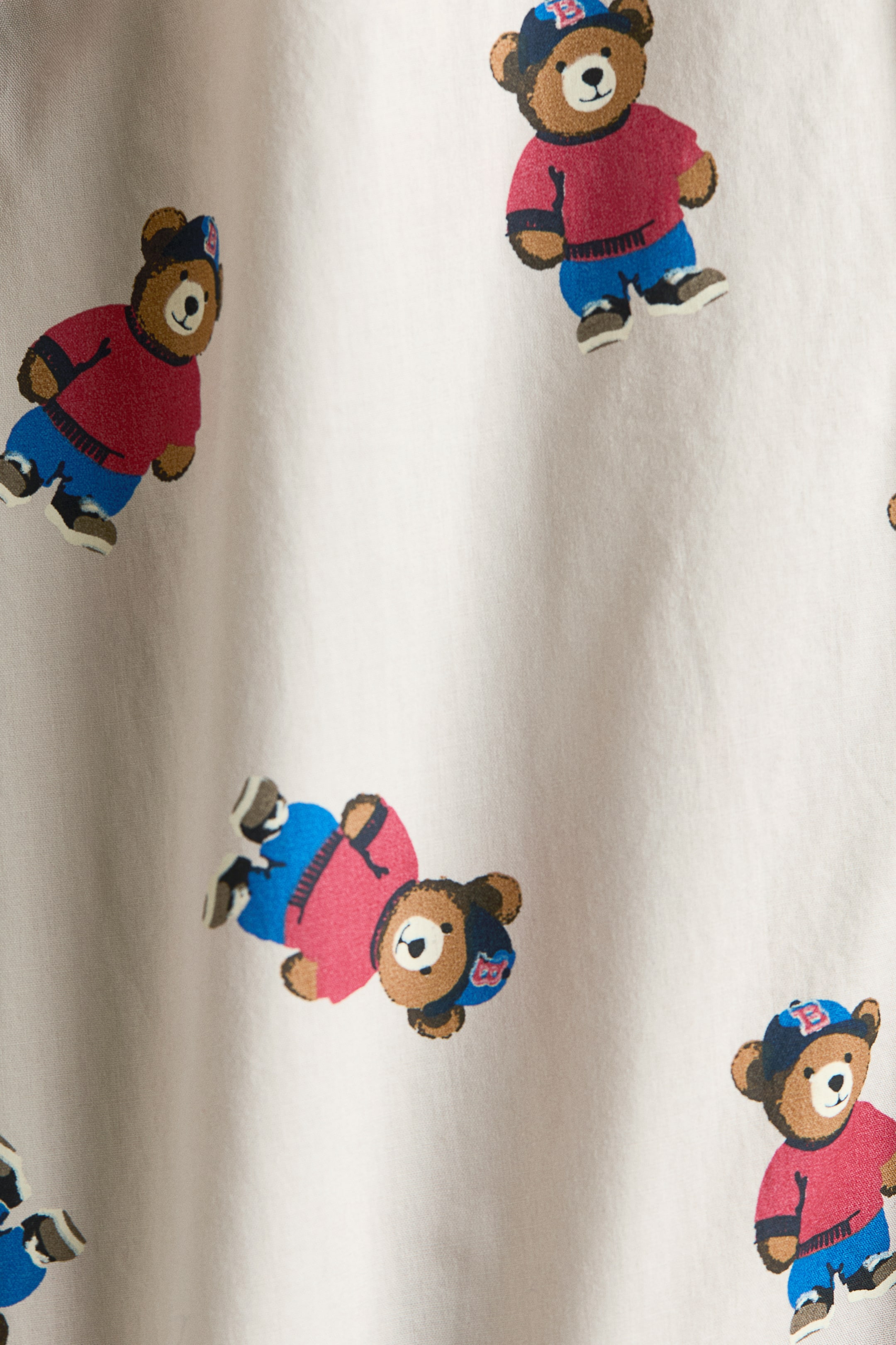 Chemise imprimée en coton à col cubain