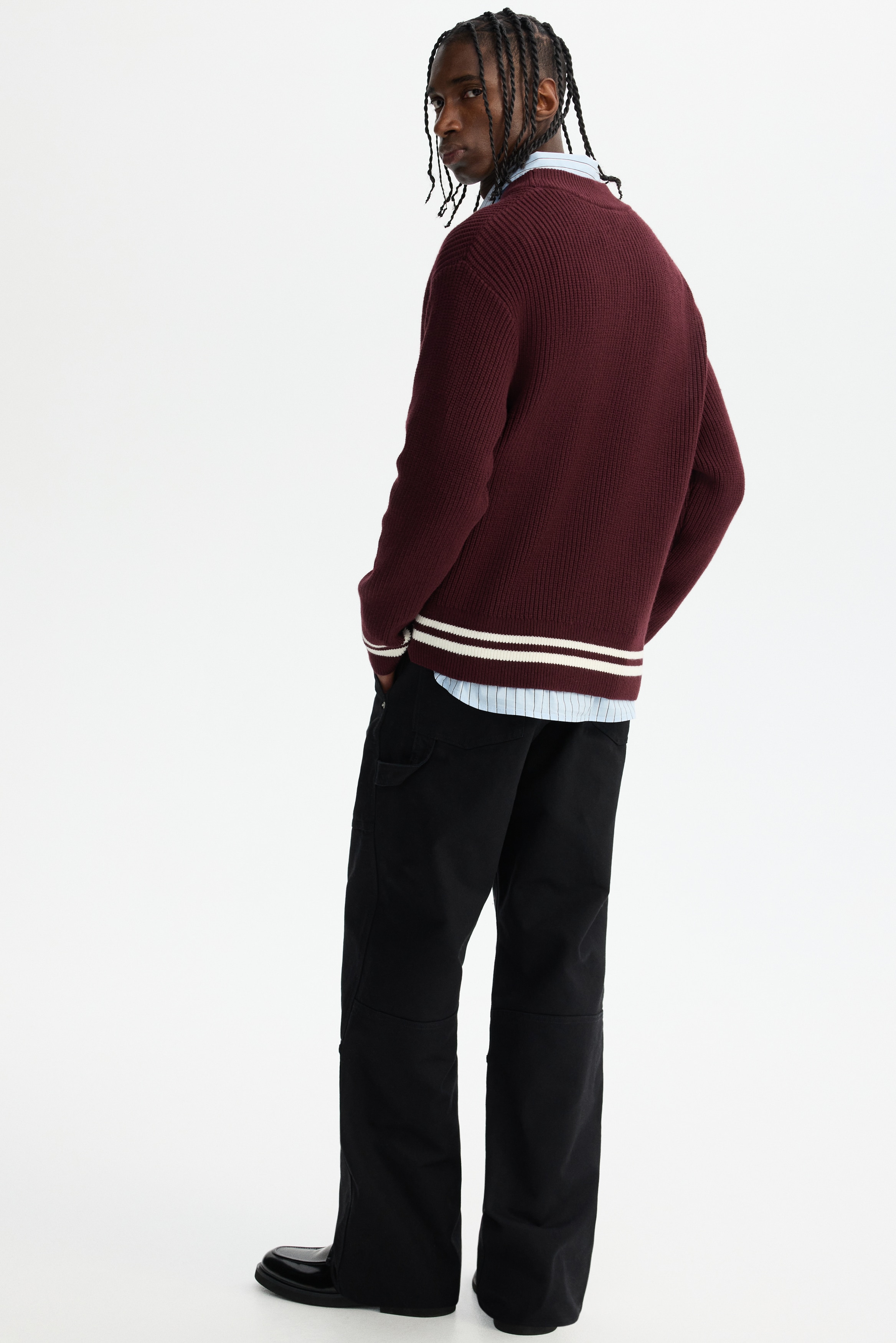 Boxy Fit Rib-knit jumper