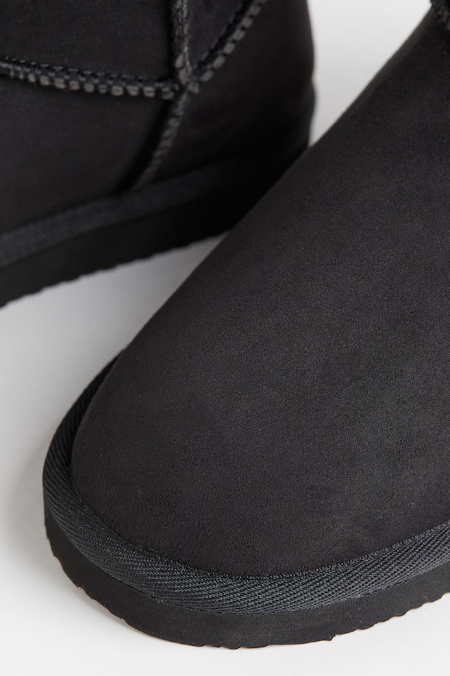 Boots chaudement doublées - Noir/Beige/Marron clair - 3