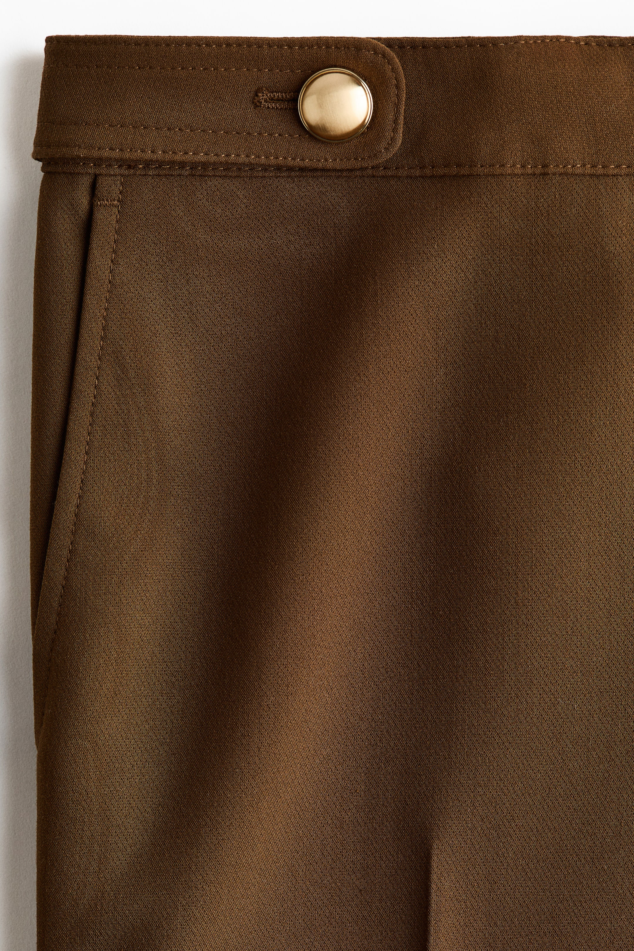 View larger image: Flared Dress Pants - Dark brown - Ladies | H&M US 2
