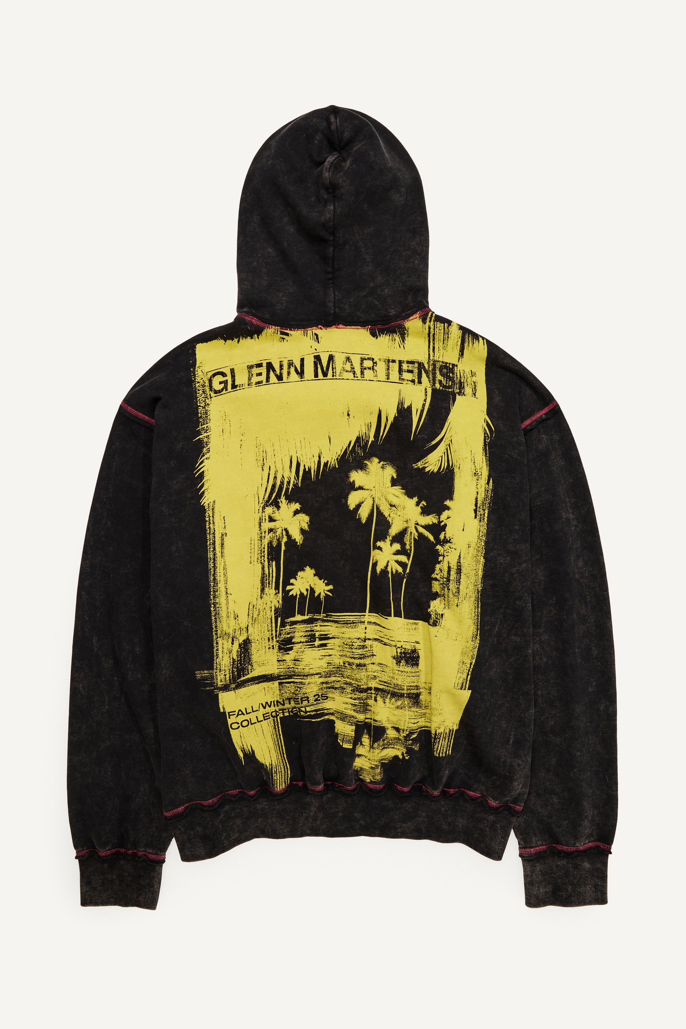 GLENN MARTENS  デザインスウェットパーカ Mサイズ GLENN MARTENS デザインスウェットパーカ Mサイズ 刺繍ディテール