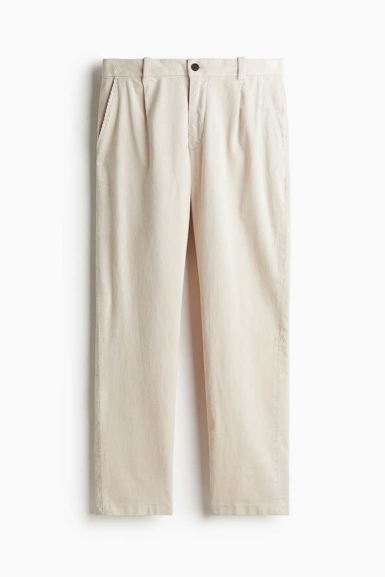 Pana Beige Pantalon Pana Crudo Hombre Pantalón De Pana Regular Fit