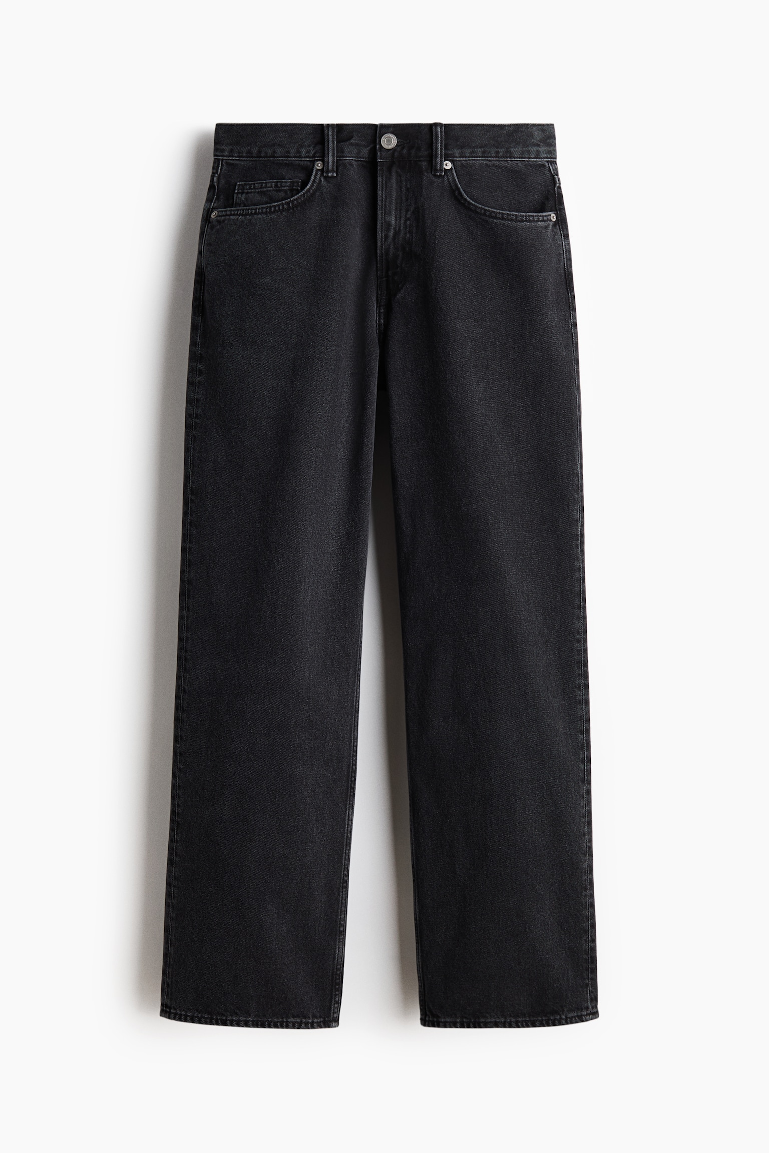 Relaxed jeans - Black/Light denim blue - 1