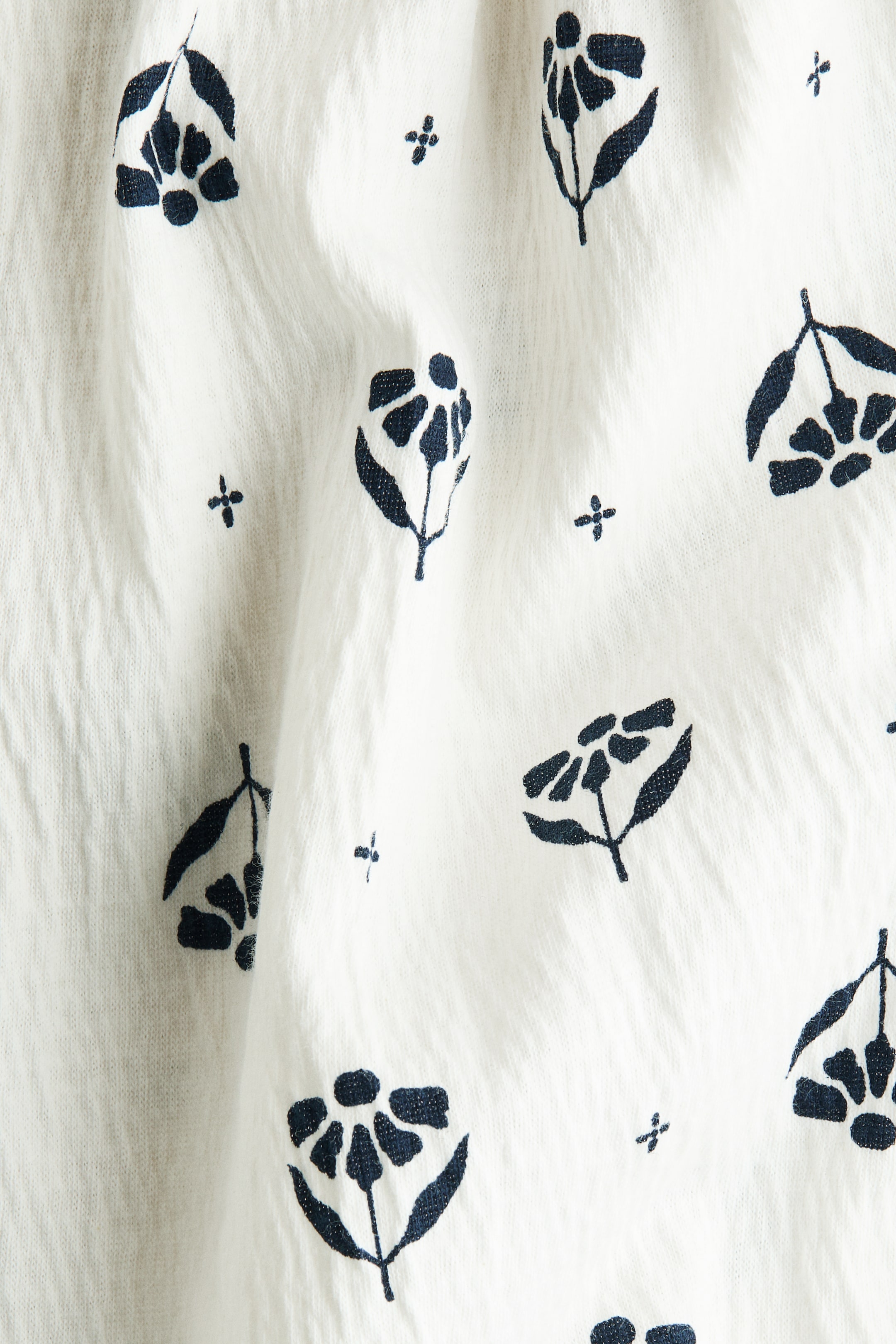 Flutter-Sleeved Cotton Dress