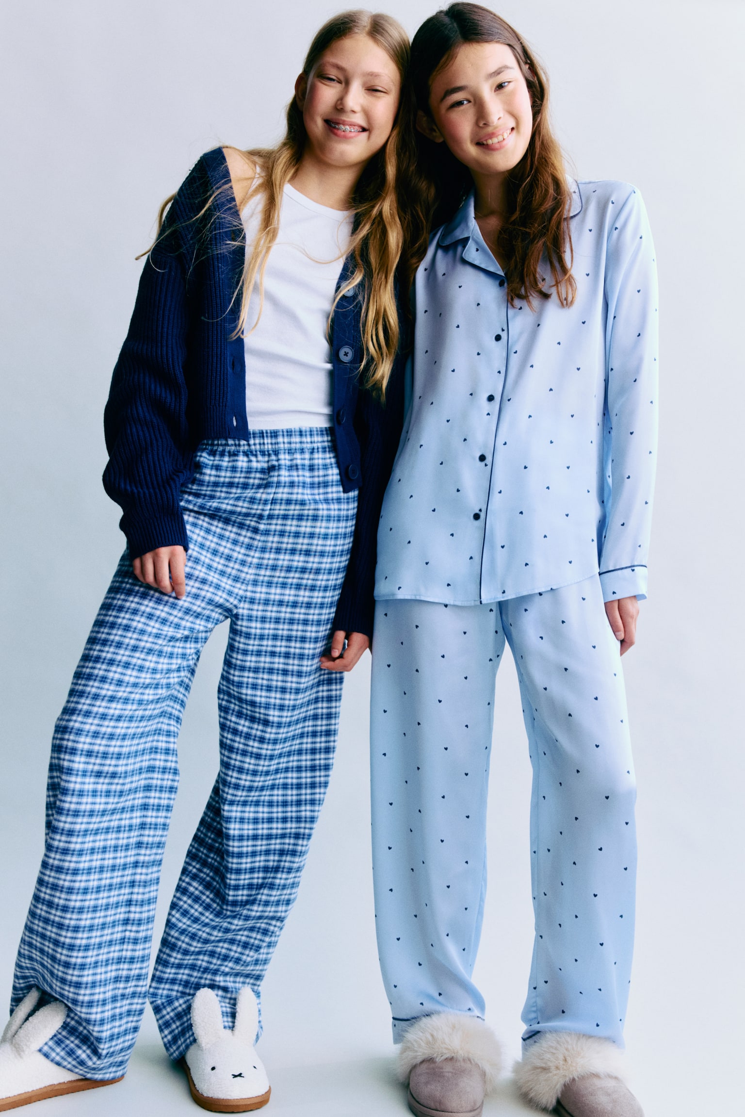 棉質睡褲 - 海軍藍/格紋/淺藍色/愛心/淺粉紅色/方格紋/深紅色/格紋/藍色/格紋/淺藍色/條紋/紅色/格紋/淺藍色/條紋/淺粉紅色/條紋 - 6