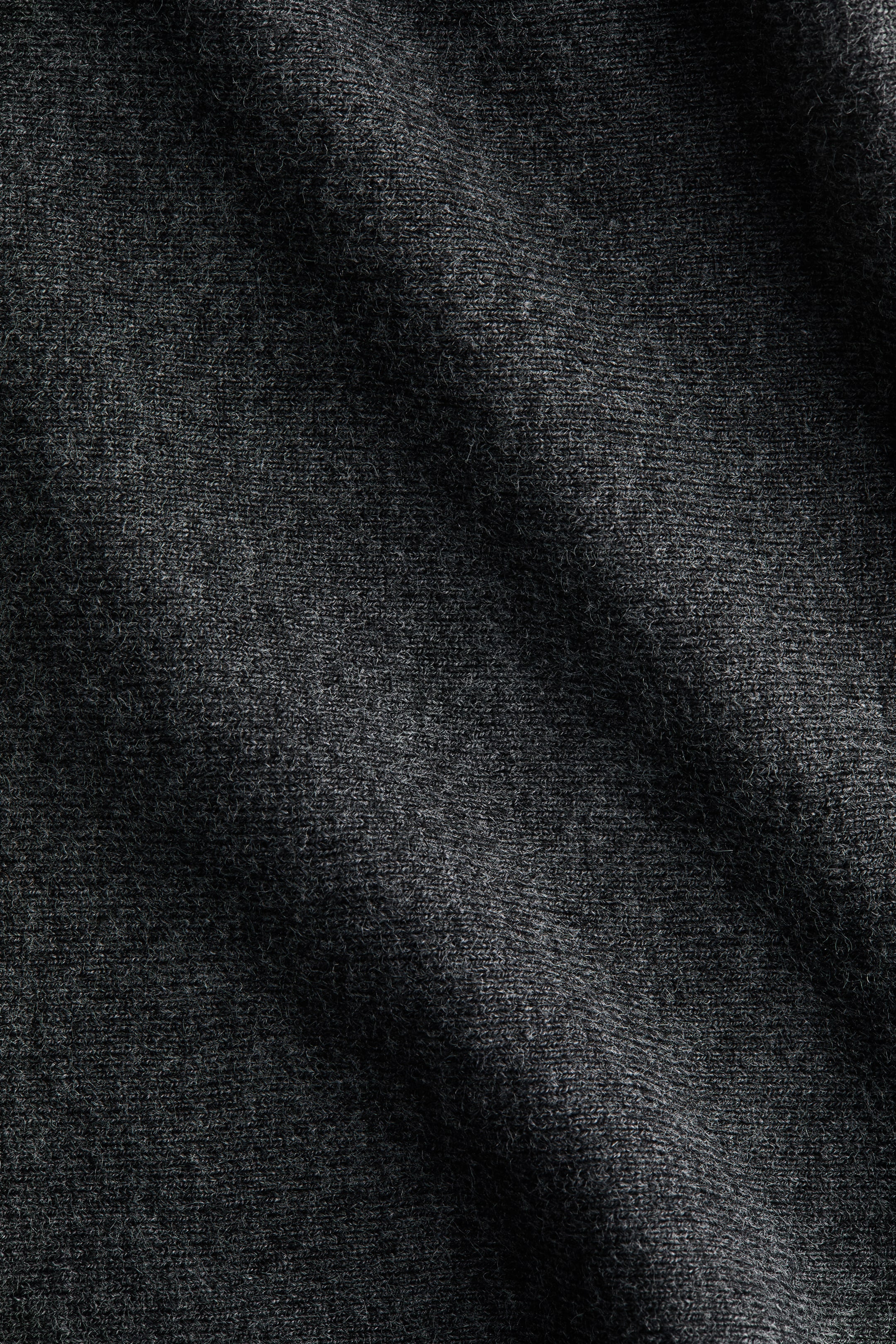 View larger image: Knit V-Neck Top - Dark gray - Ladies | H&M US 2