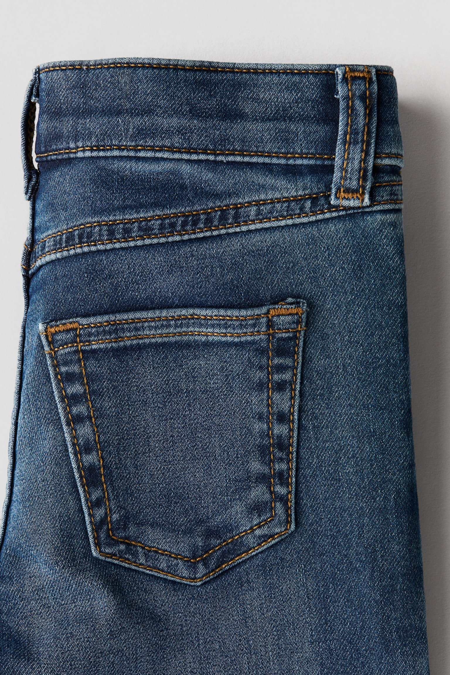 Детские джинсы H&M Super Soft Slim Fit, цвет: Тёмный джинсовый синий — фото 5