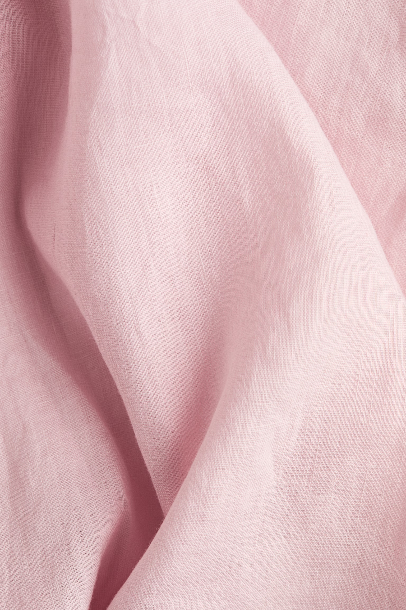 Женская рубашка H&M Oversized Linen, цвет: Светлый розовый — фото 5