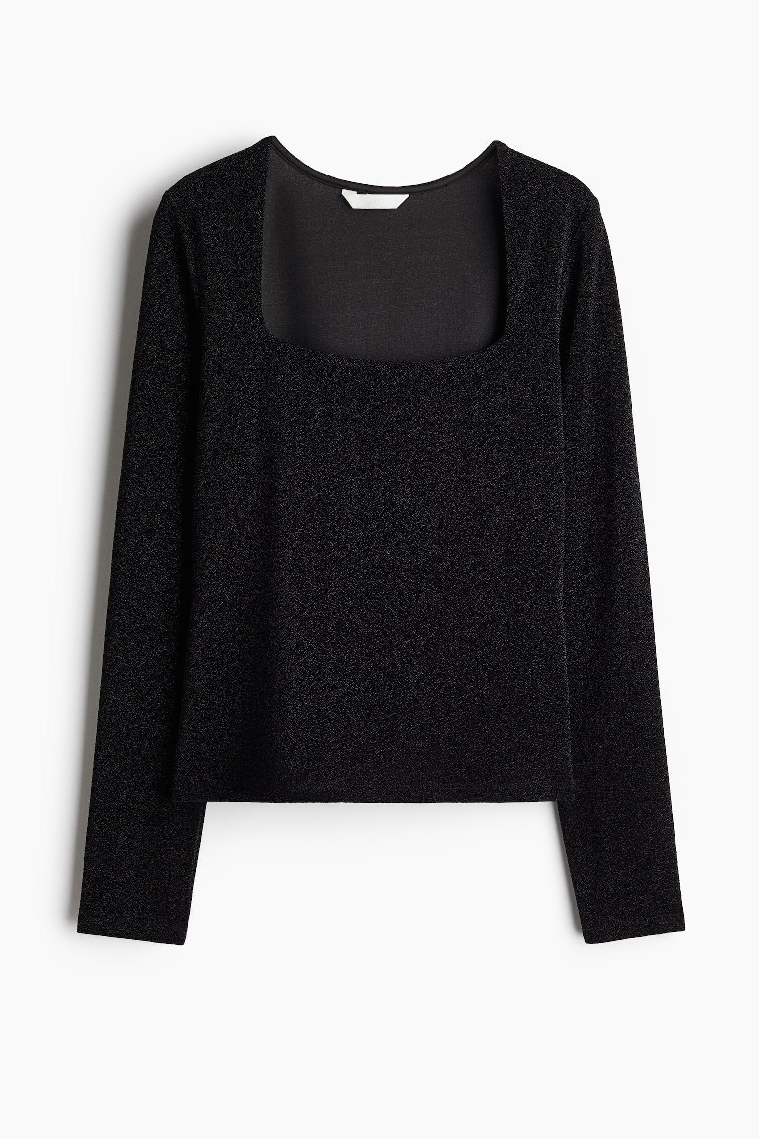 Long-sleeved jersey top - Black/Black/Cream/White/Brown - 2