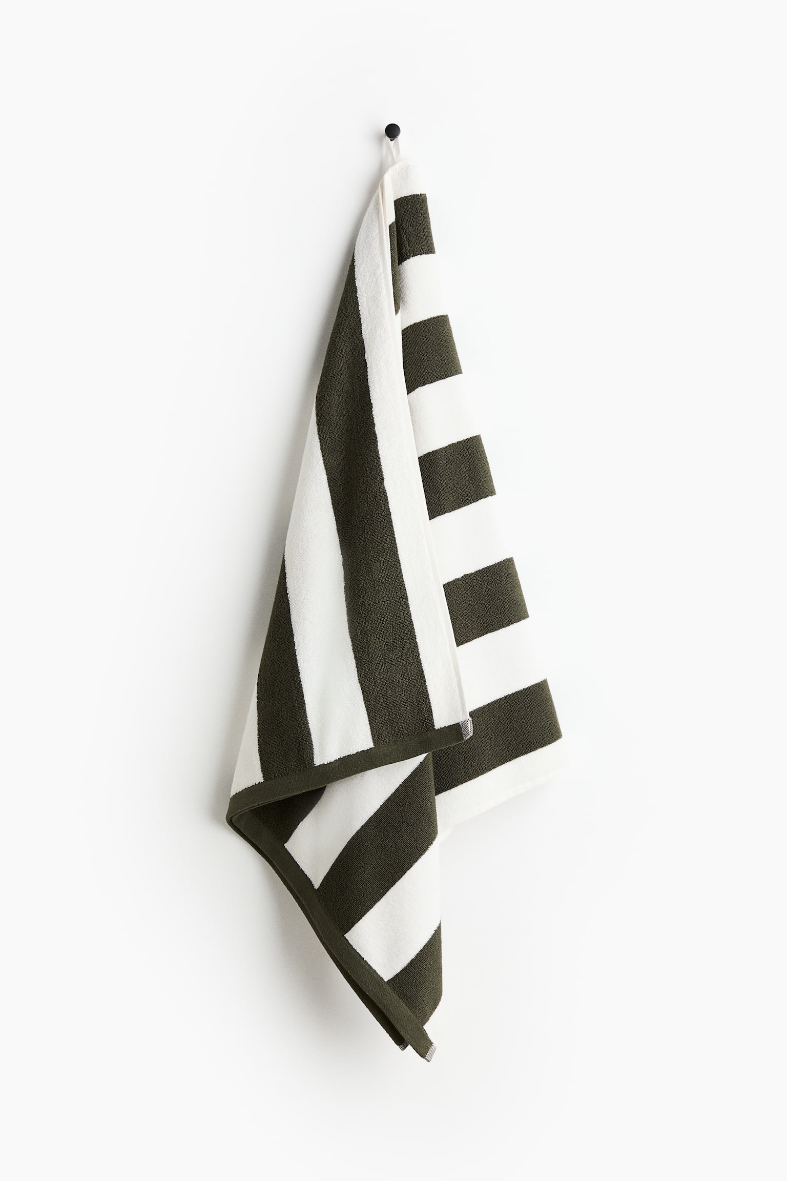 Bath towel - Dark green/White striped/Beige/Striped/Sage green/Striped/Grey/Striped/Black/Striped/Sage/Striped/Dark brown/Striped/Brown/Striped/Light dusty blue/Striped/Sage green/White striped/Light yellow/Striped