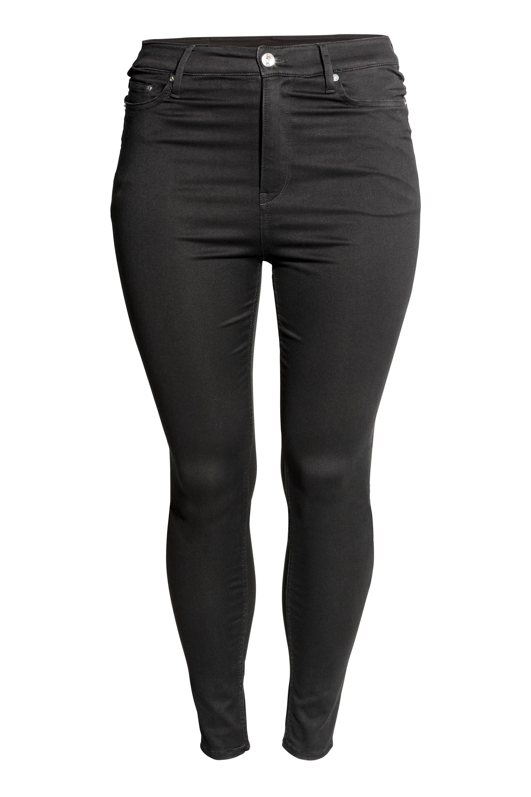 Voir une image plus grande: Jean taille haute moulant H&M+ - Black denim - Ladies | H&M CA 1