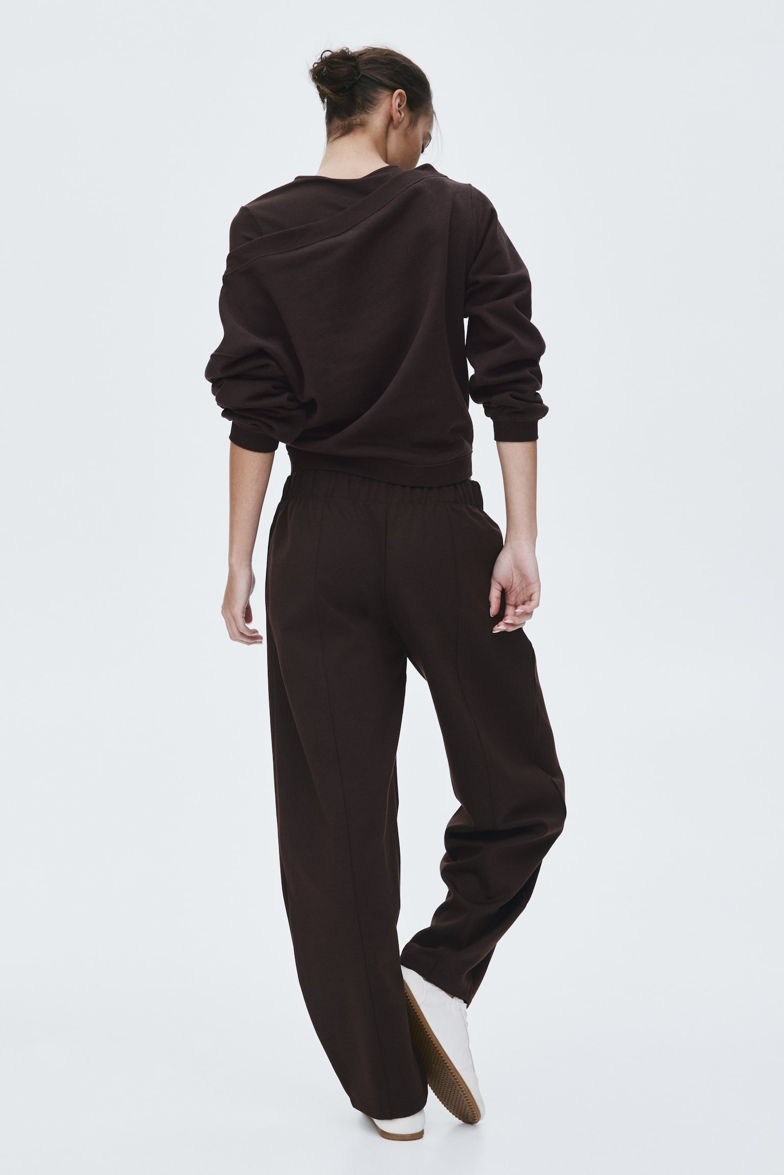 Barrel-leg Ponte di Roma trousers - Dark brown/Black/Light mole - 3